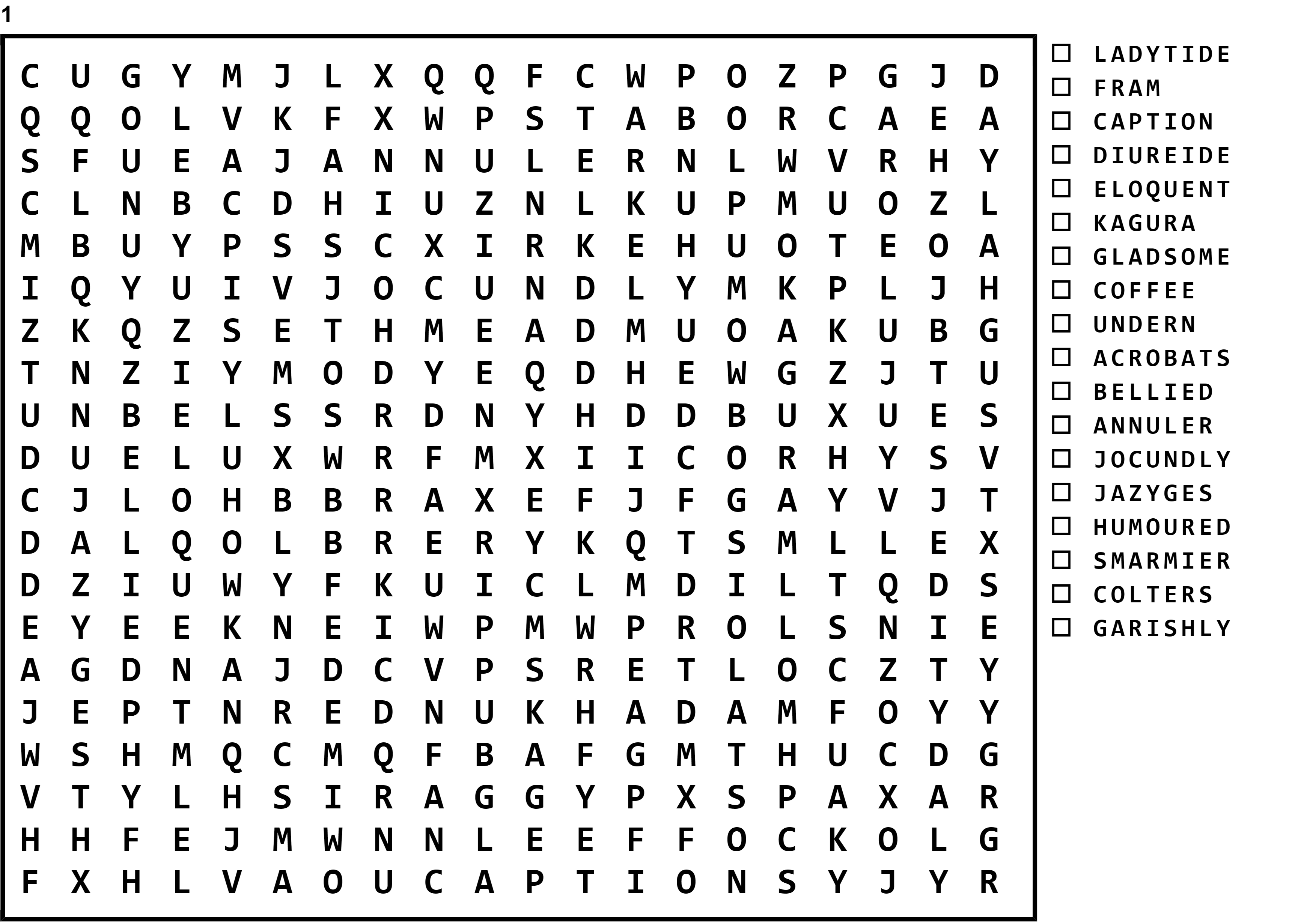Word Search Puzzle Image