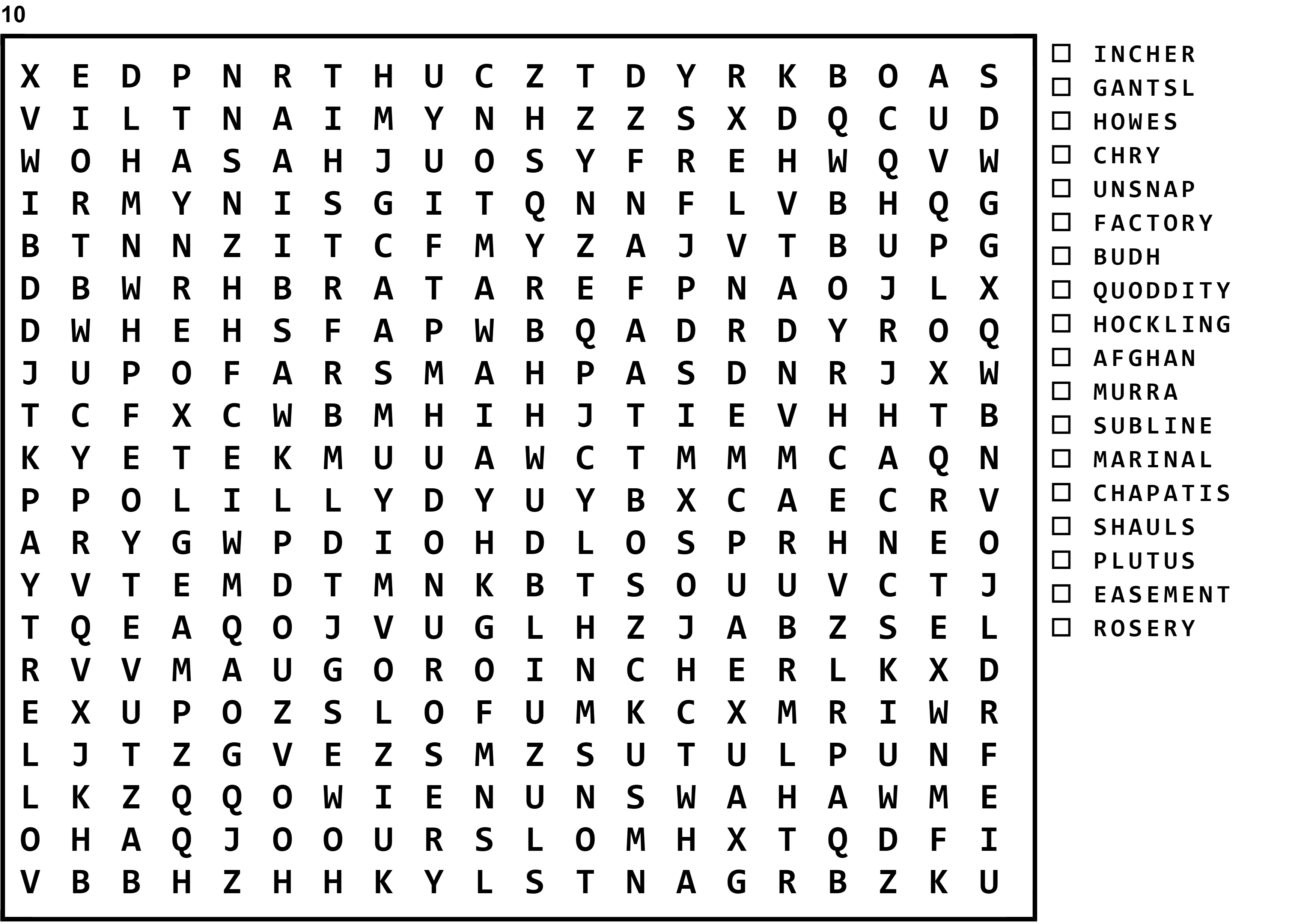 Word Search Puzzle Image