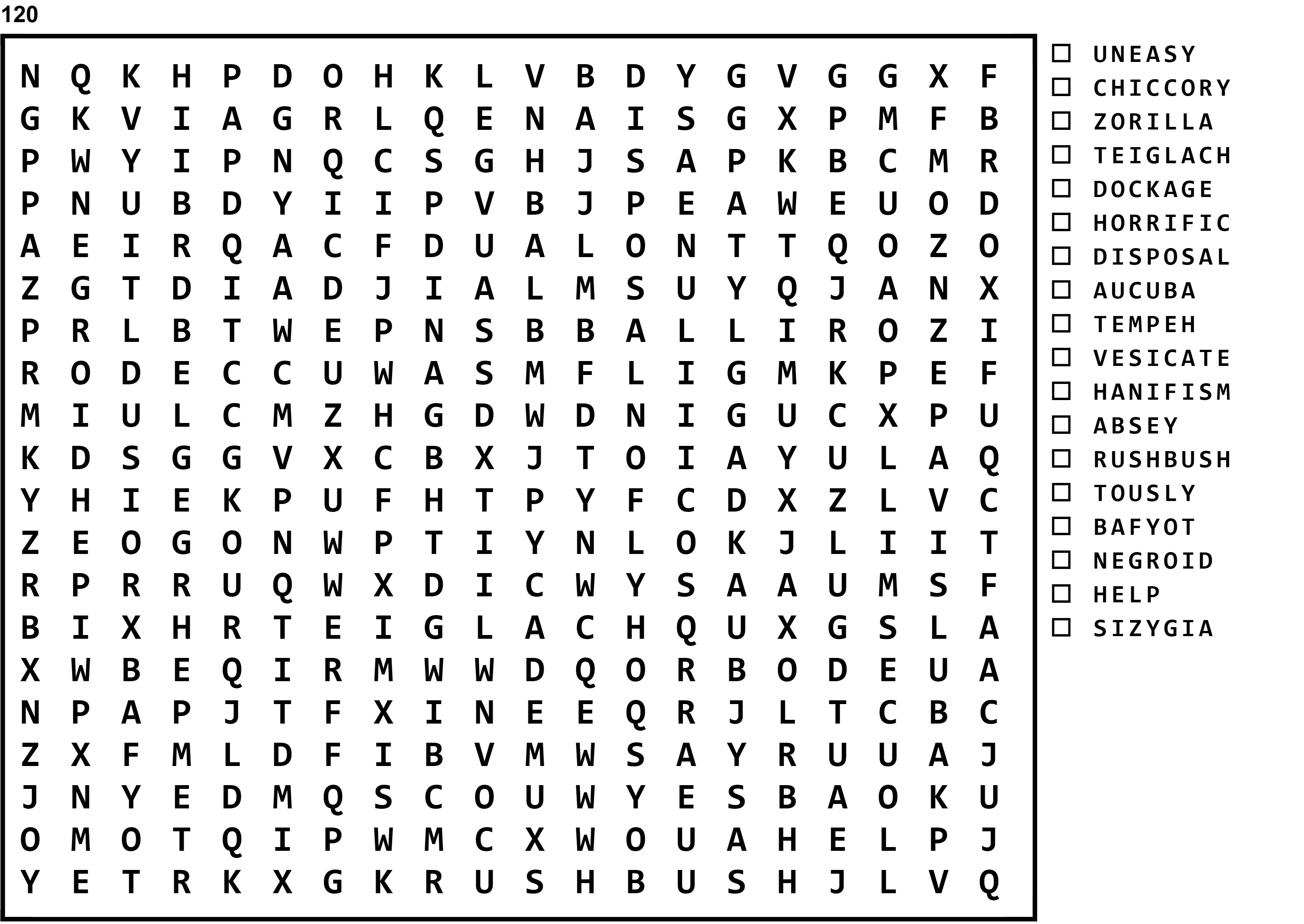 Word Search Puzzle Image