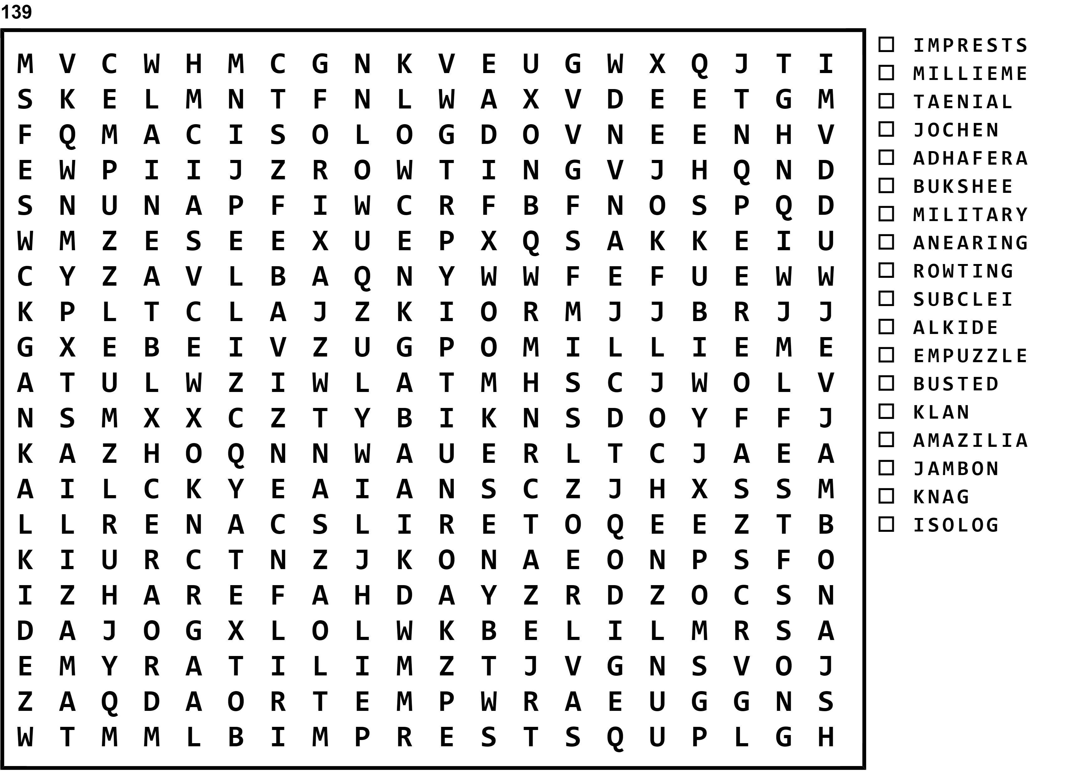 Word Search Puzzle Image
