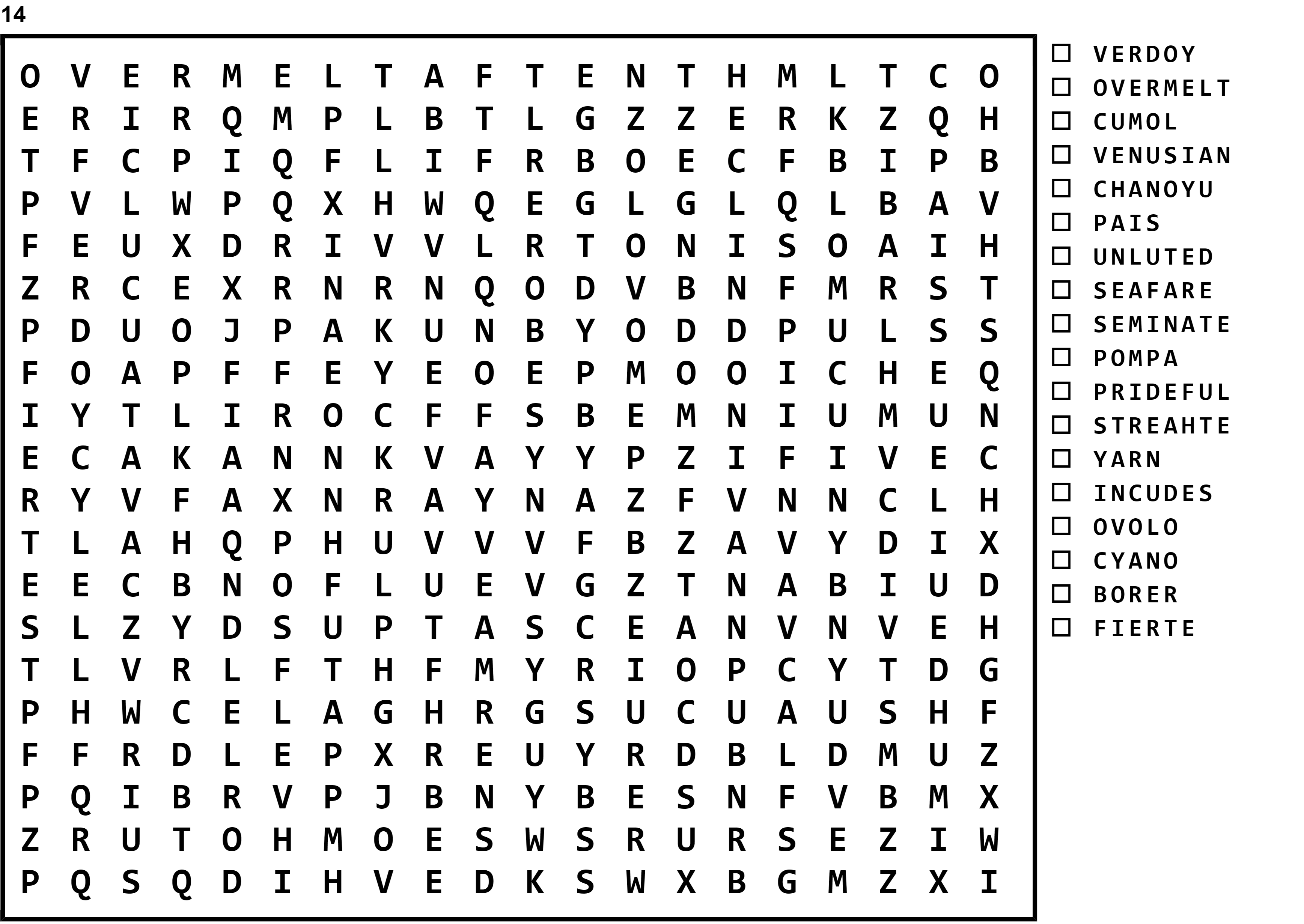 Word Search Puzzle Image