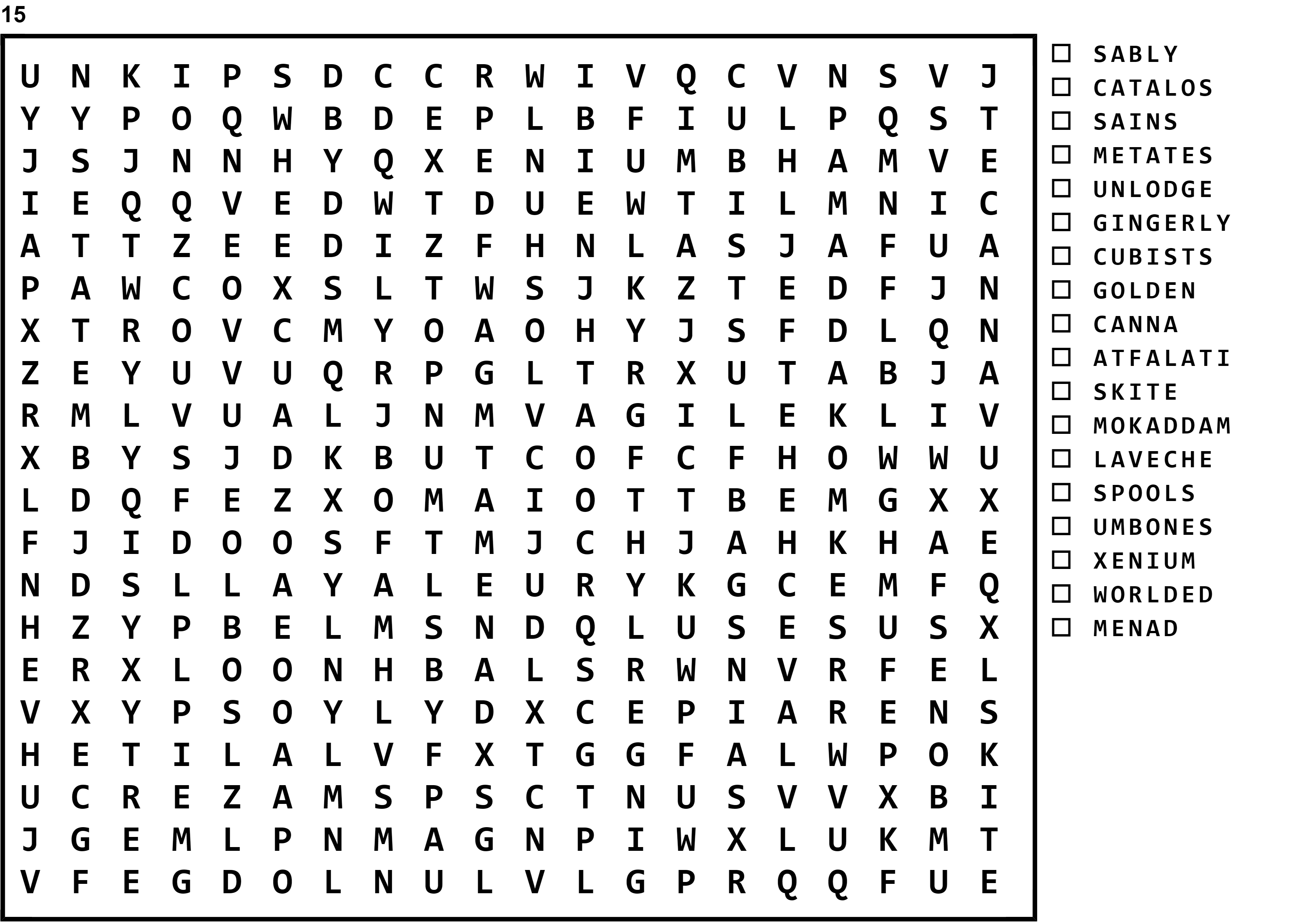 Word Search Puzzle Image