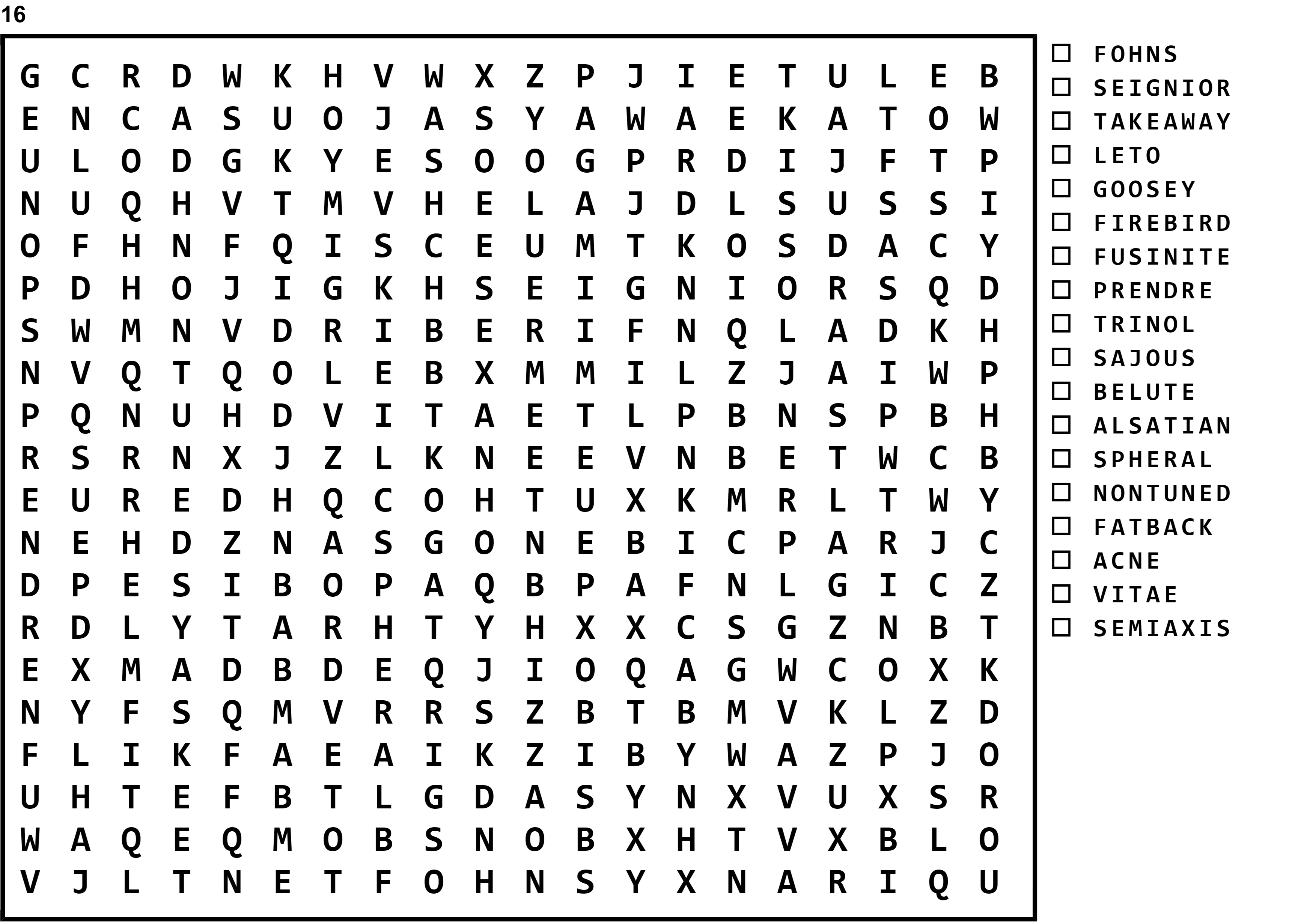 Word Search Puzzle Image