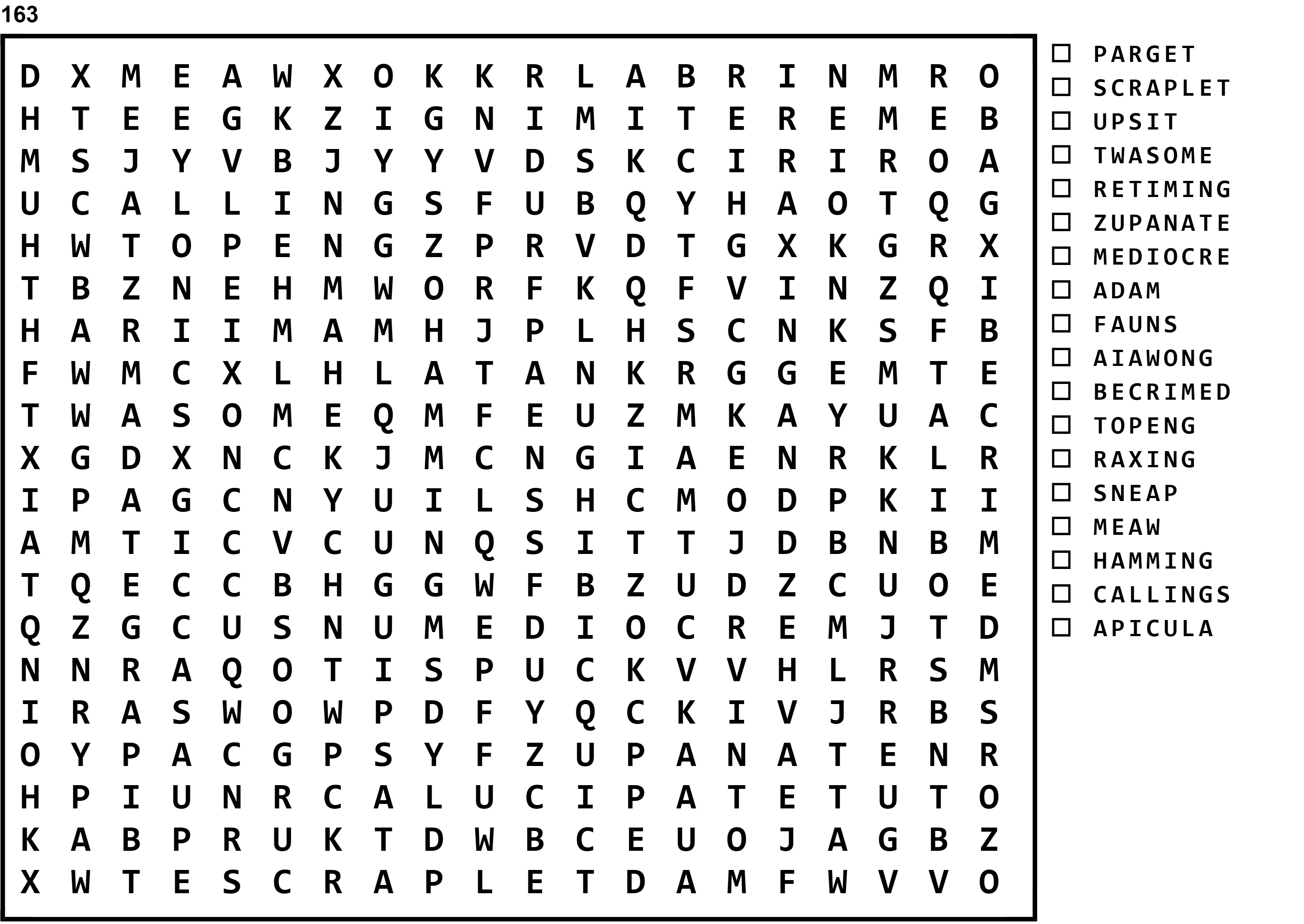 Word Search Puzzle Image