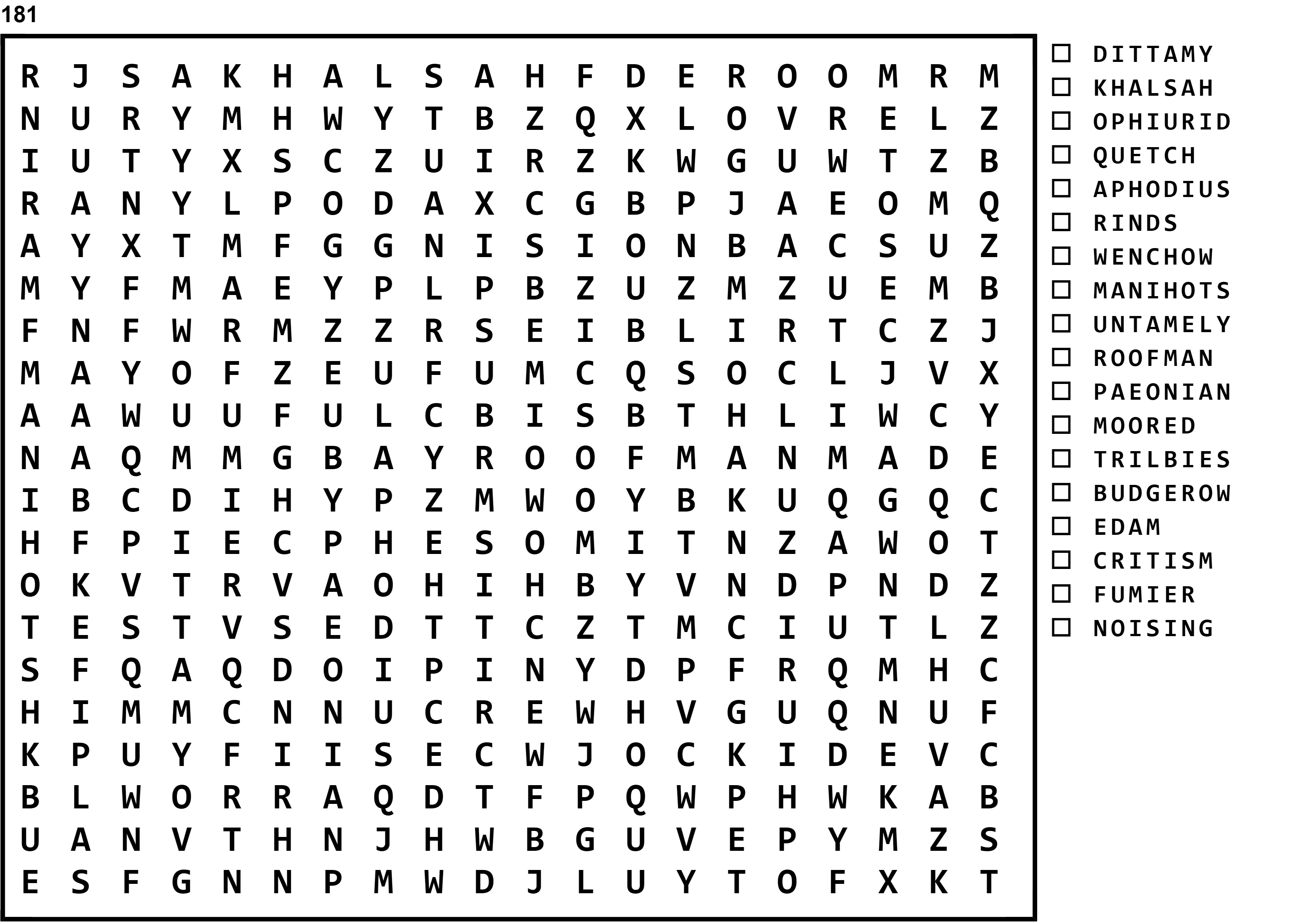 Word Search Puzzle Image