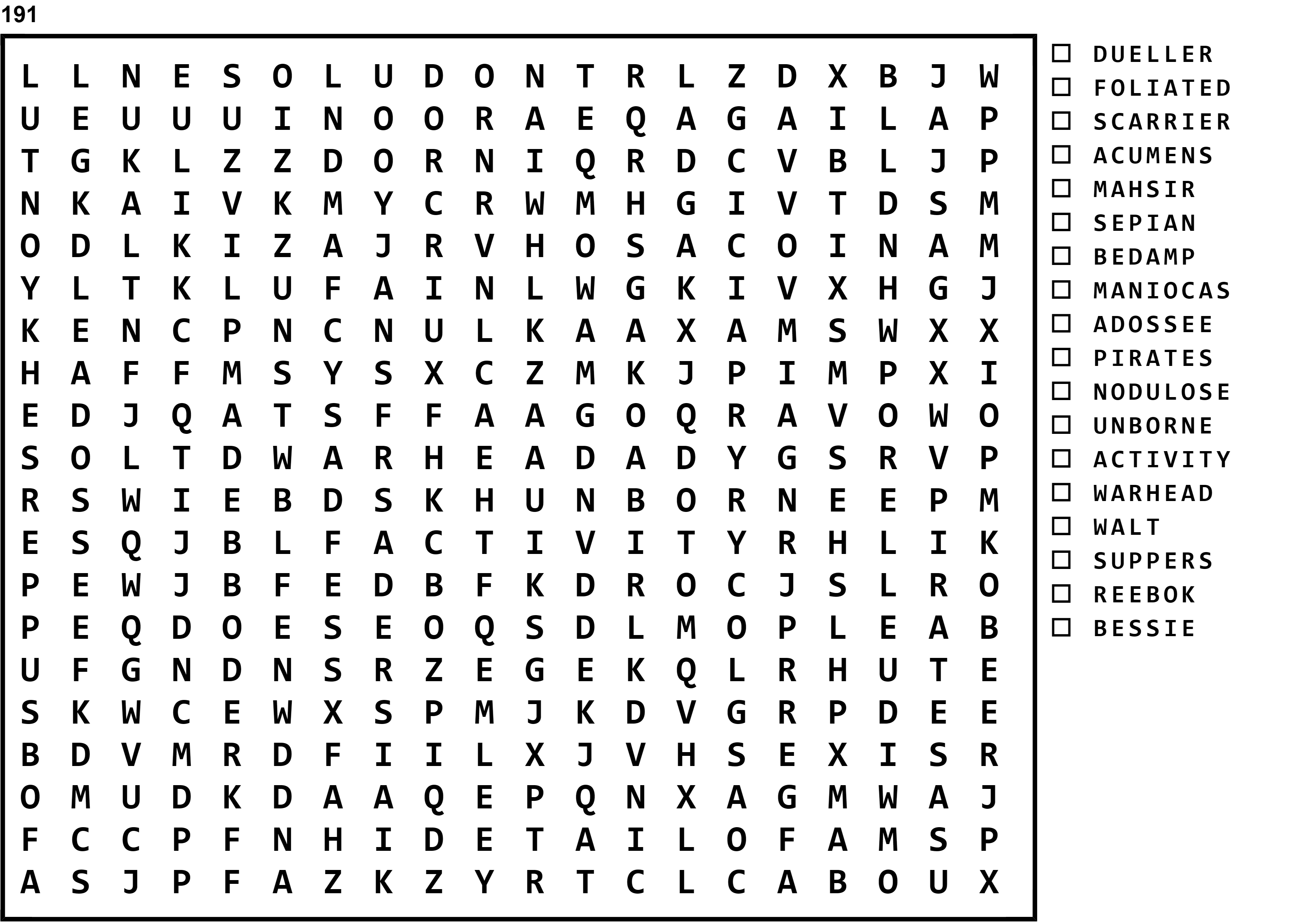 Word Search Puzzle Image