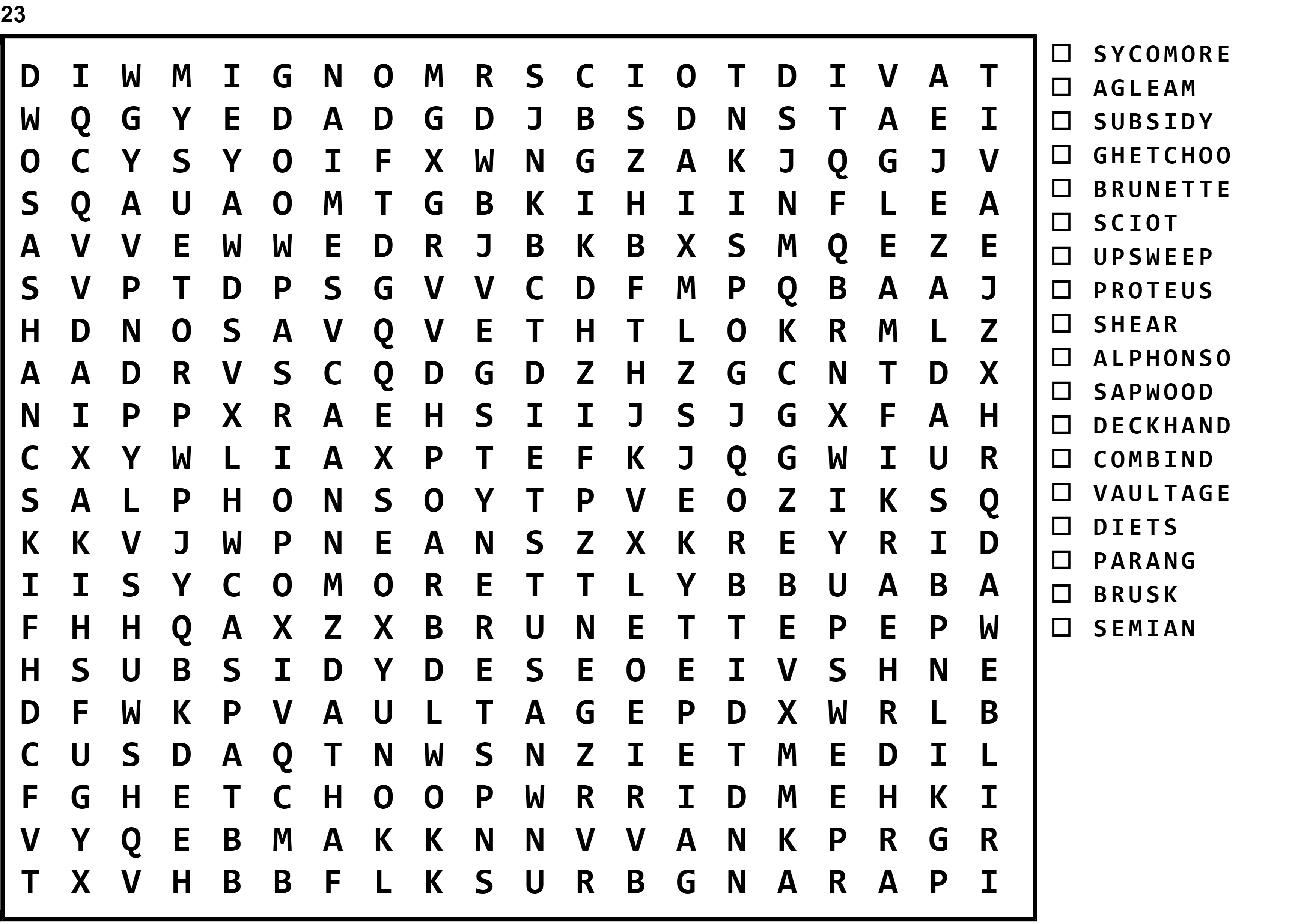 Word Search Puzzle Image