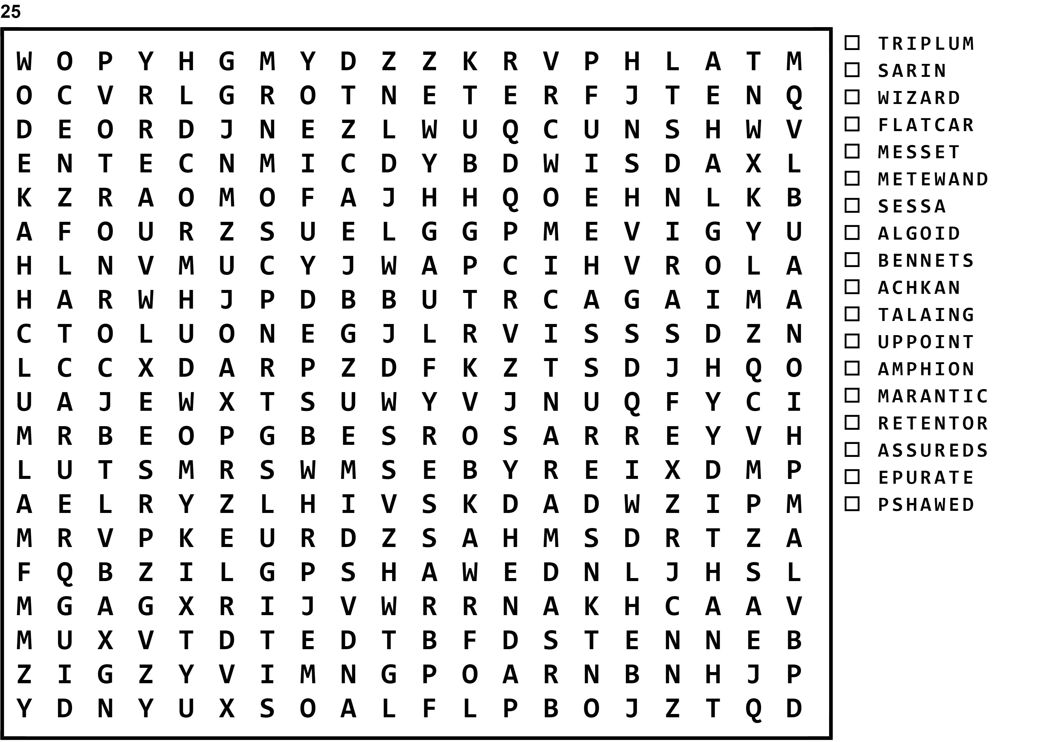 Word Search Puzzle Image