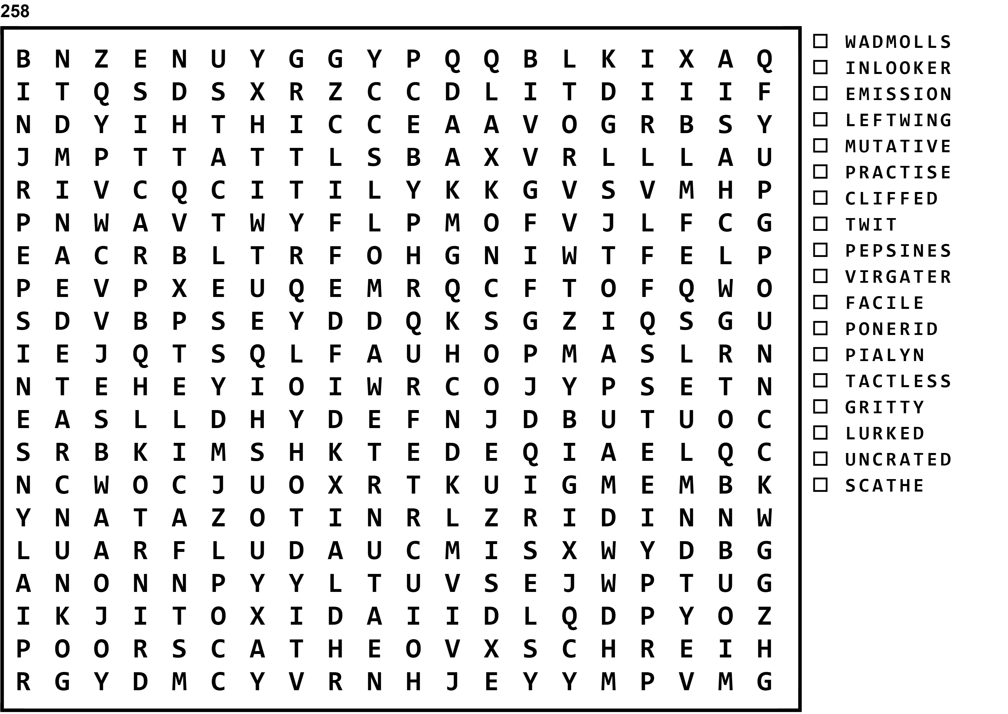 Word Search Puzzle Image