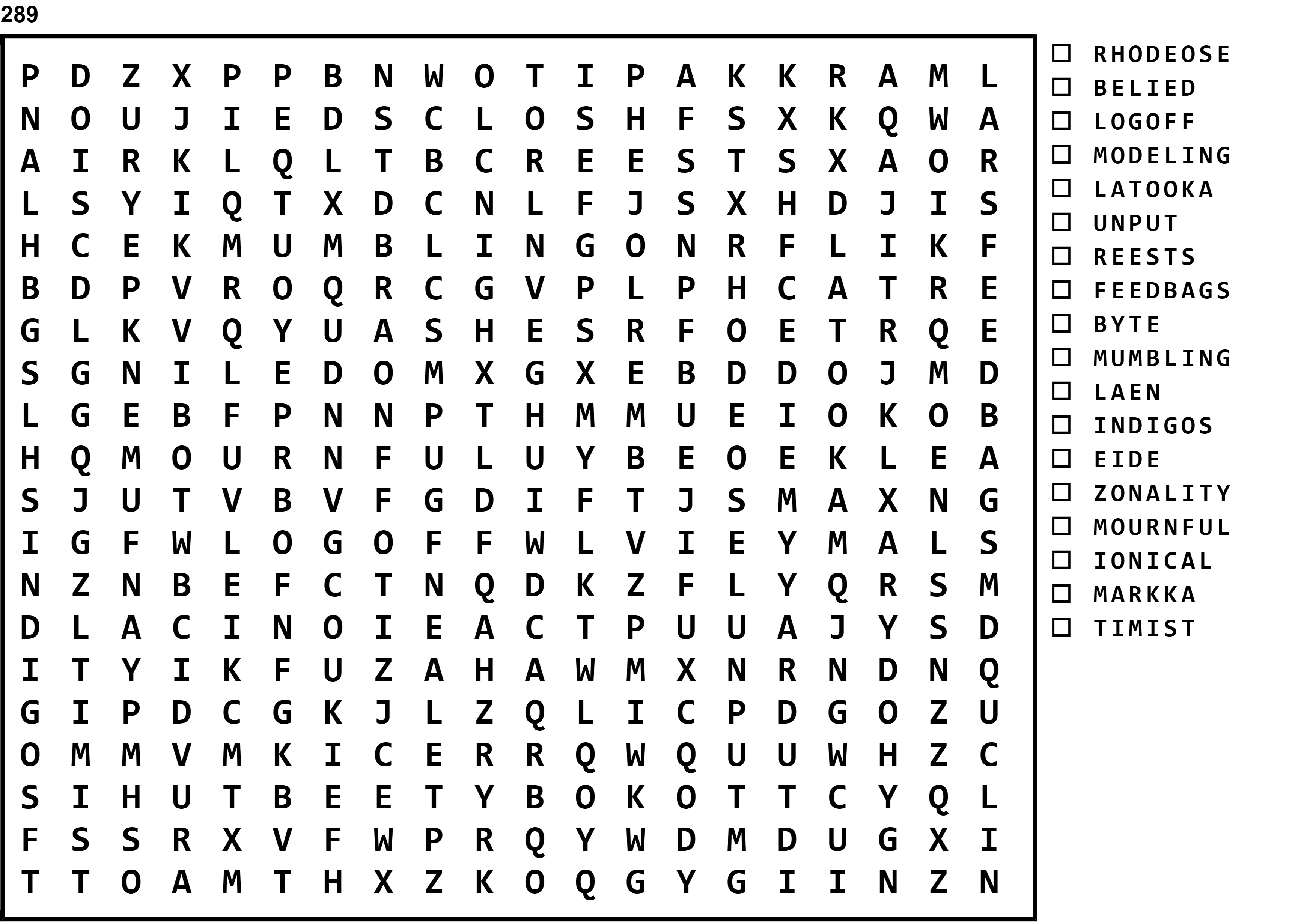 Word Search Puzzle Image