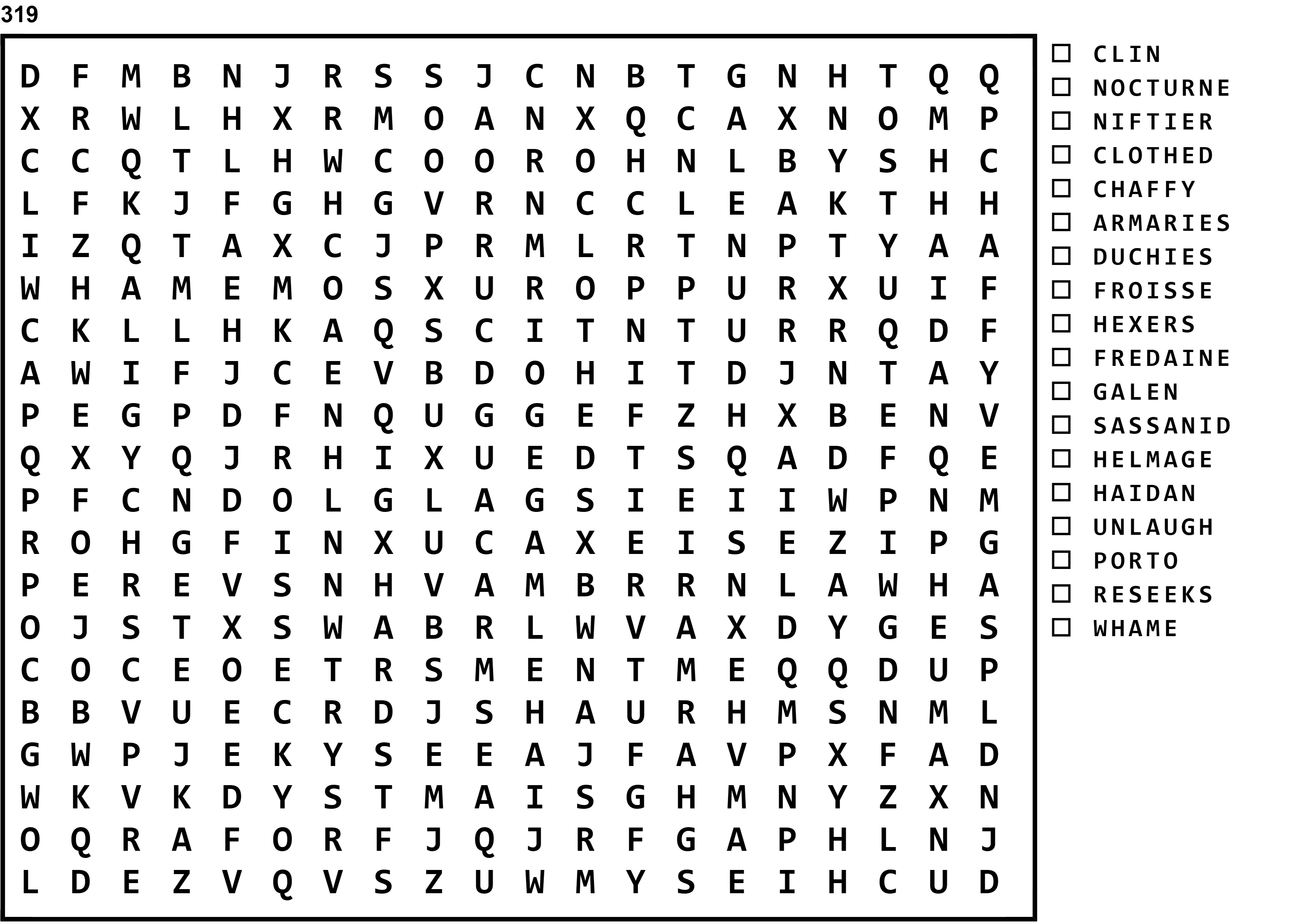 Word Search Puzzle Image
