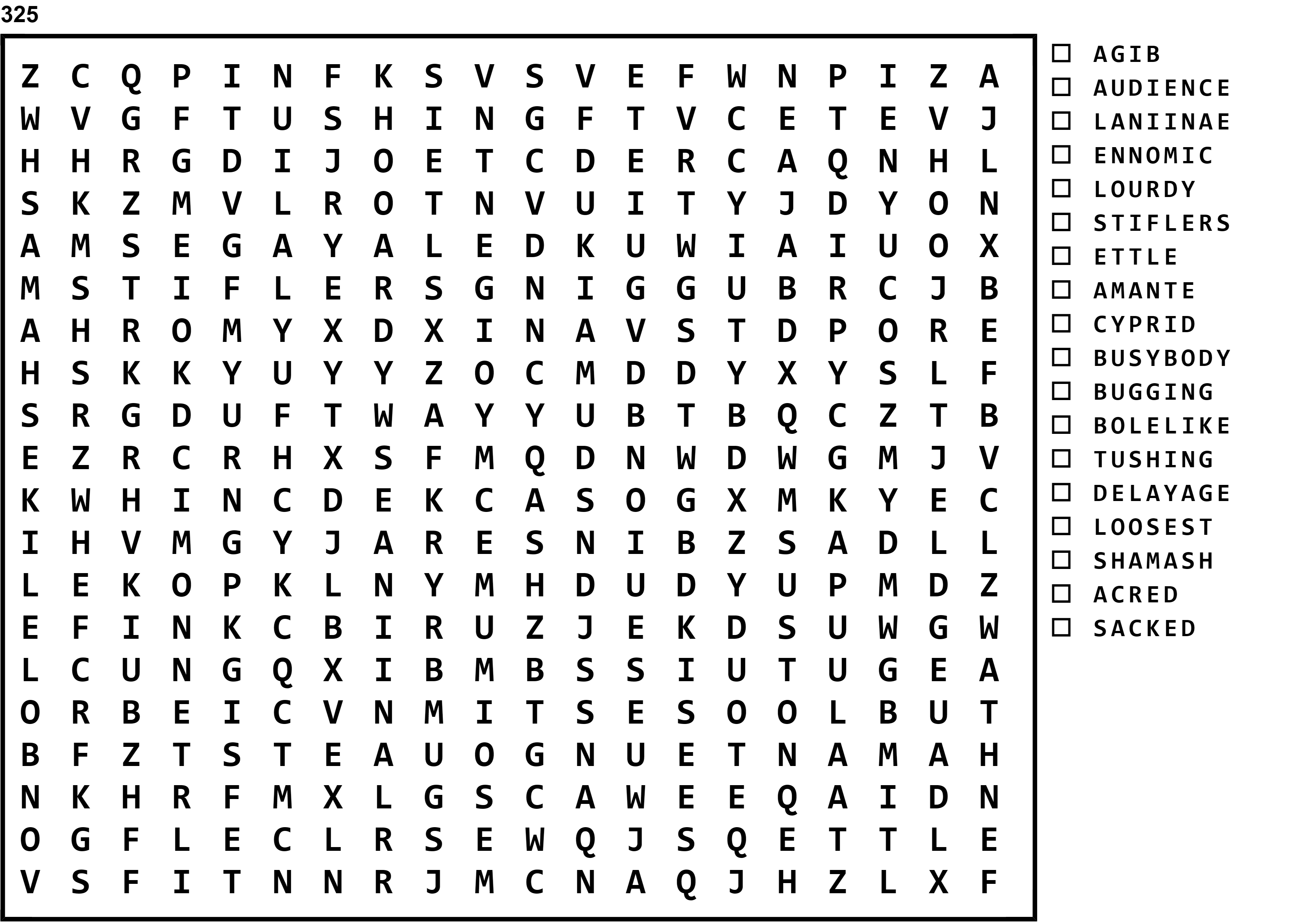 Word Search Puzzle Image