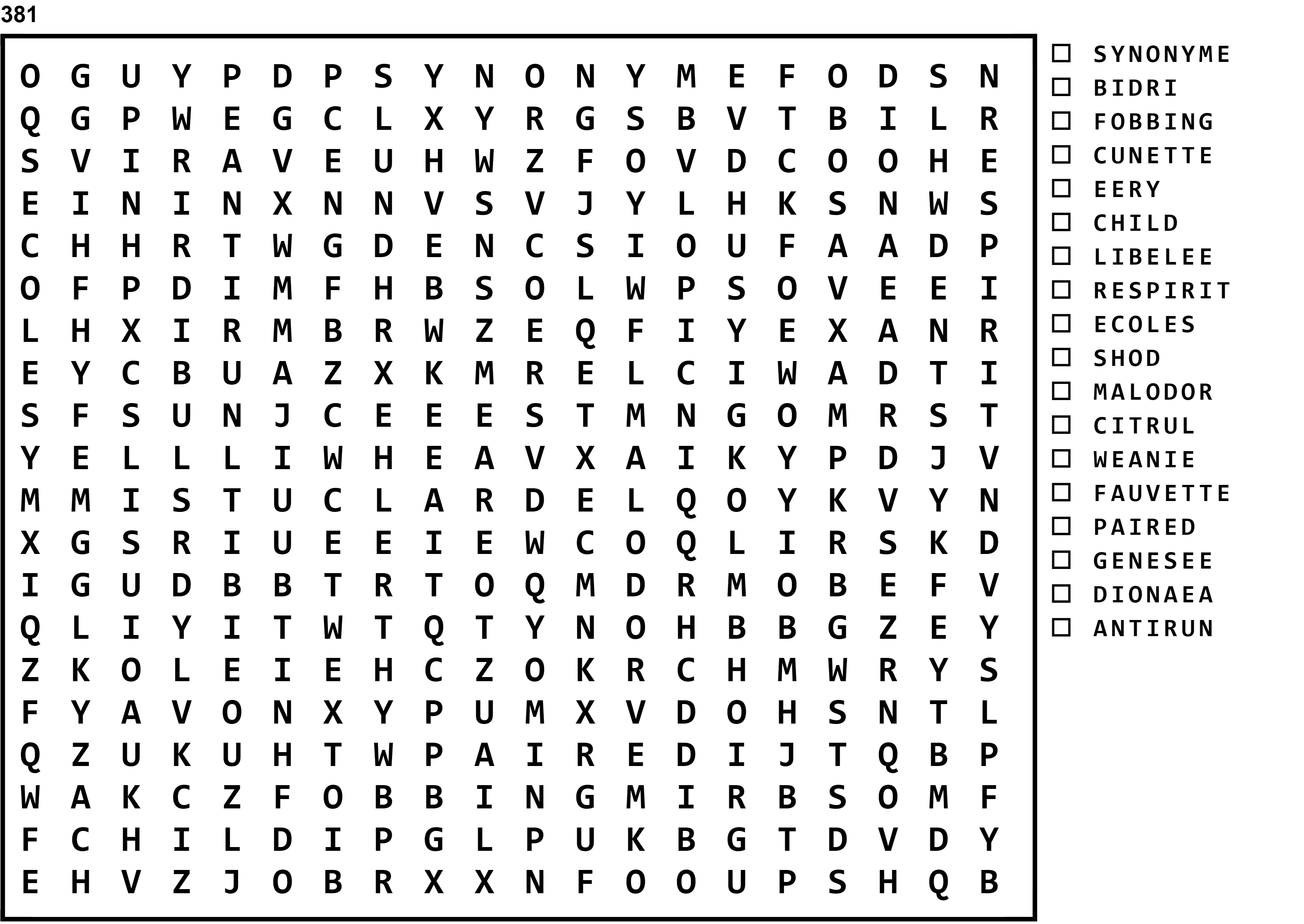 Word Search Puzzle Image