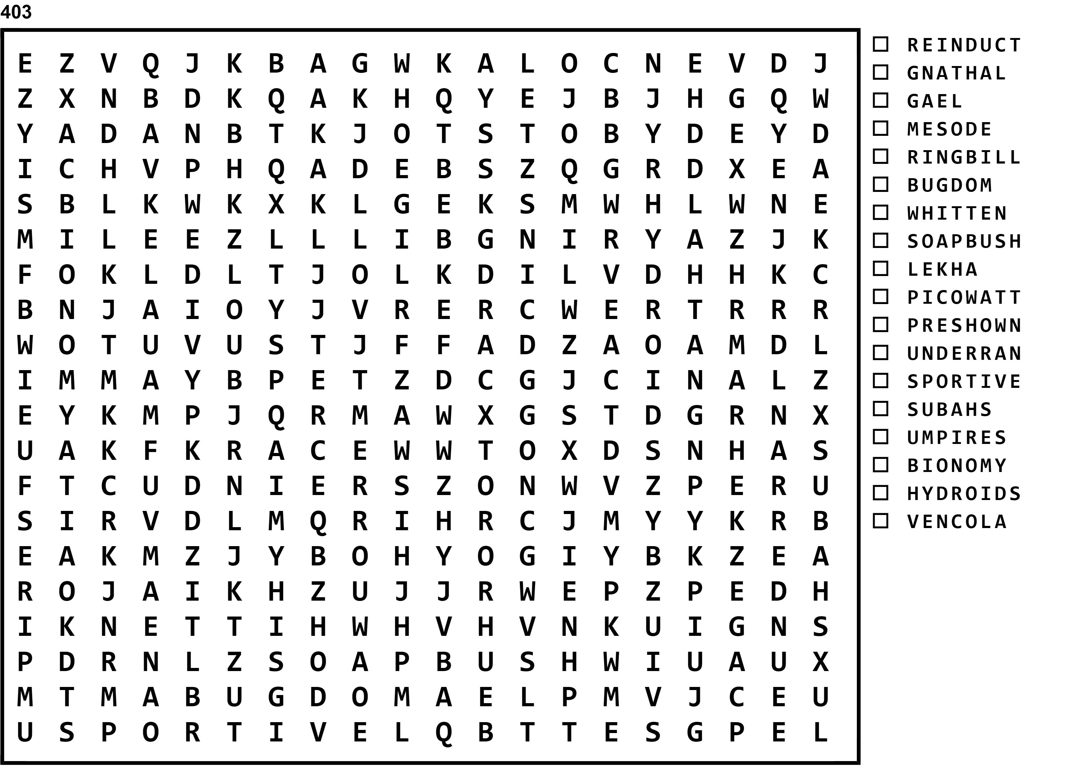 Word Search Puzzle Image