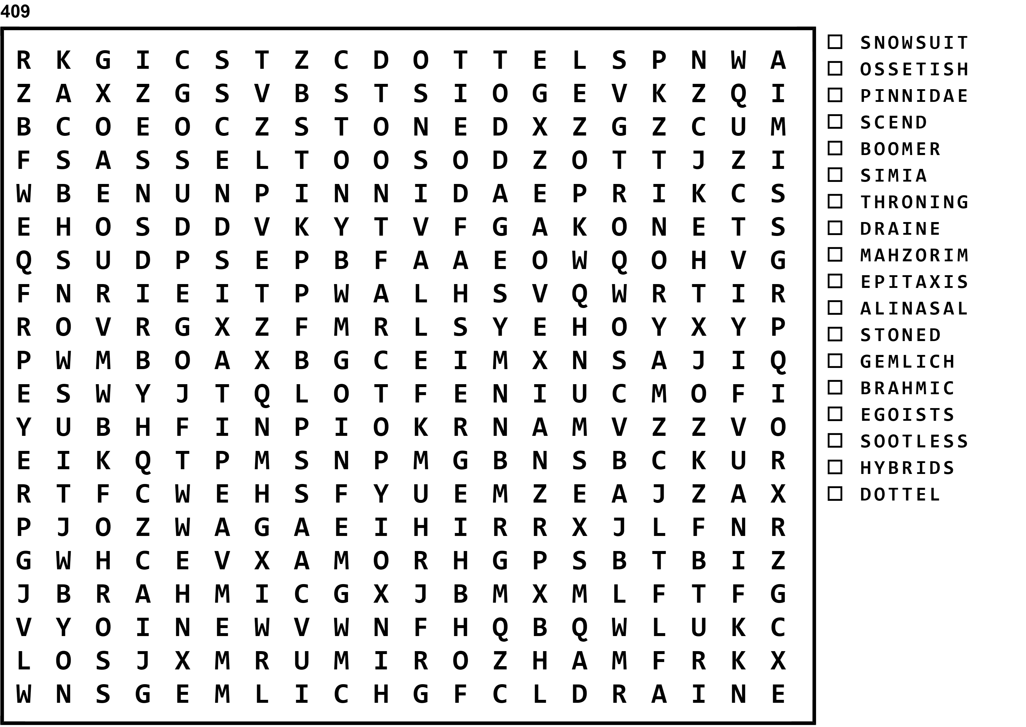 Word Search Puzzle Image