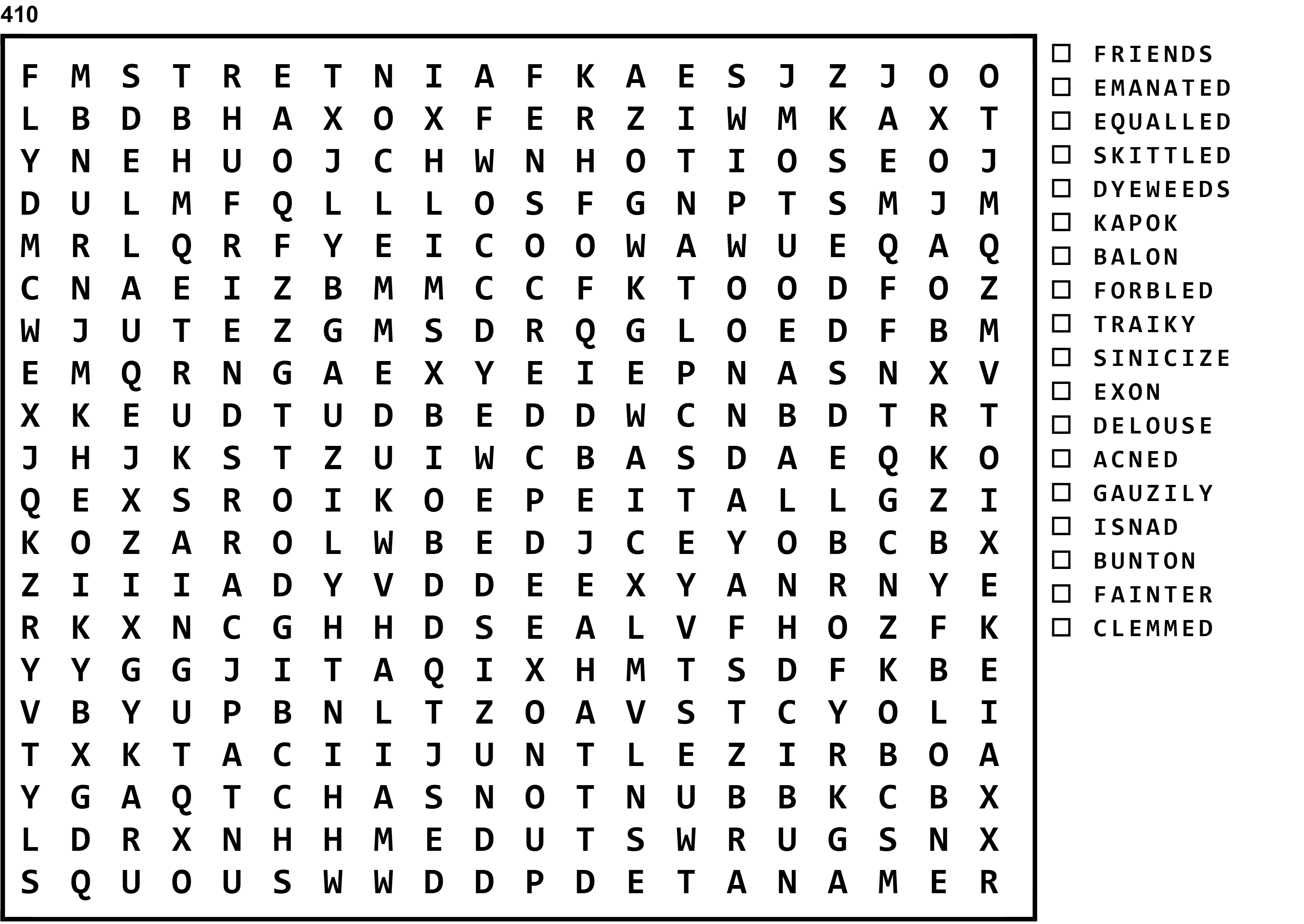 Word Search Puzzle Image