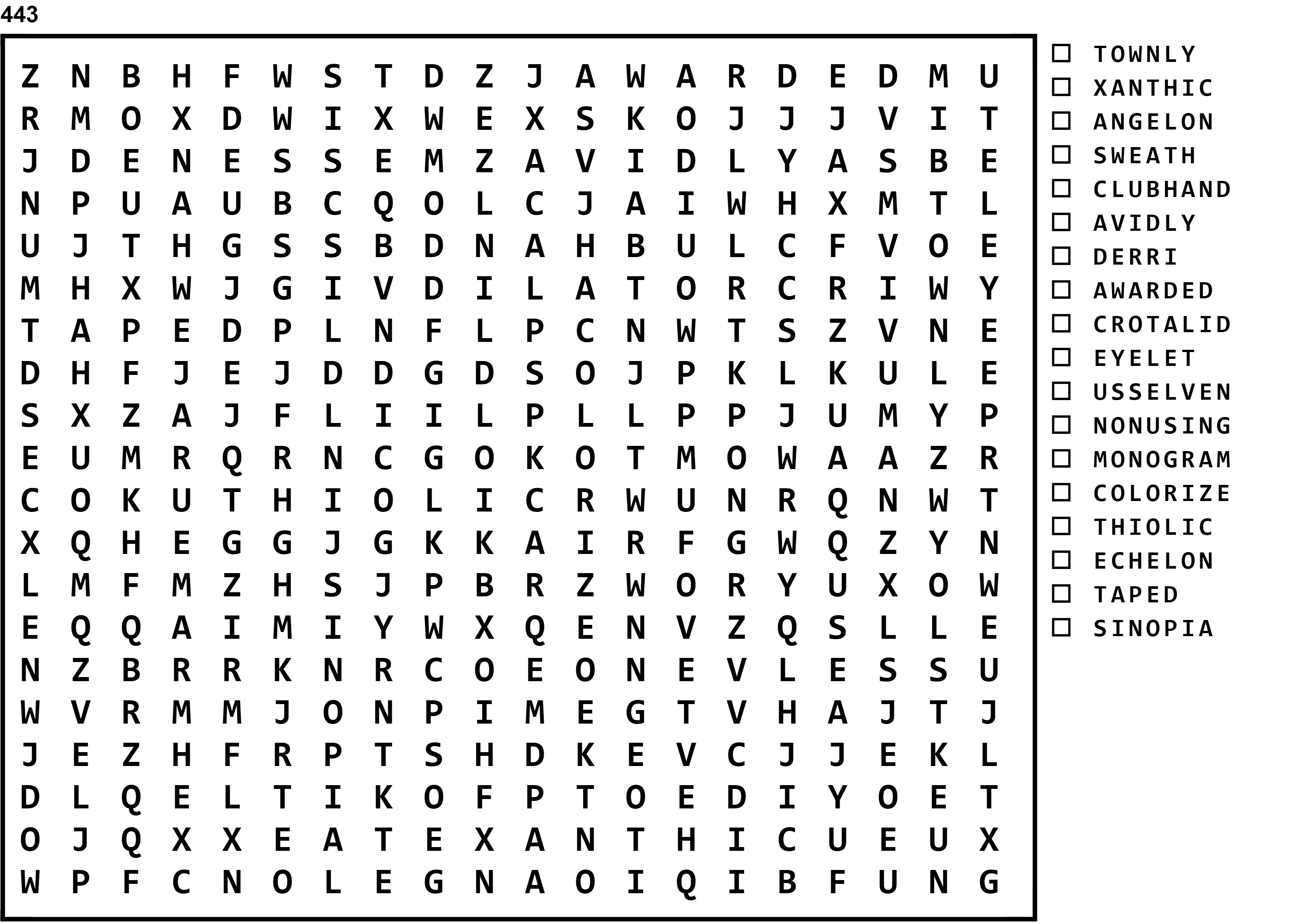 Word Search Puzzle Image