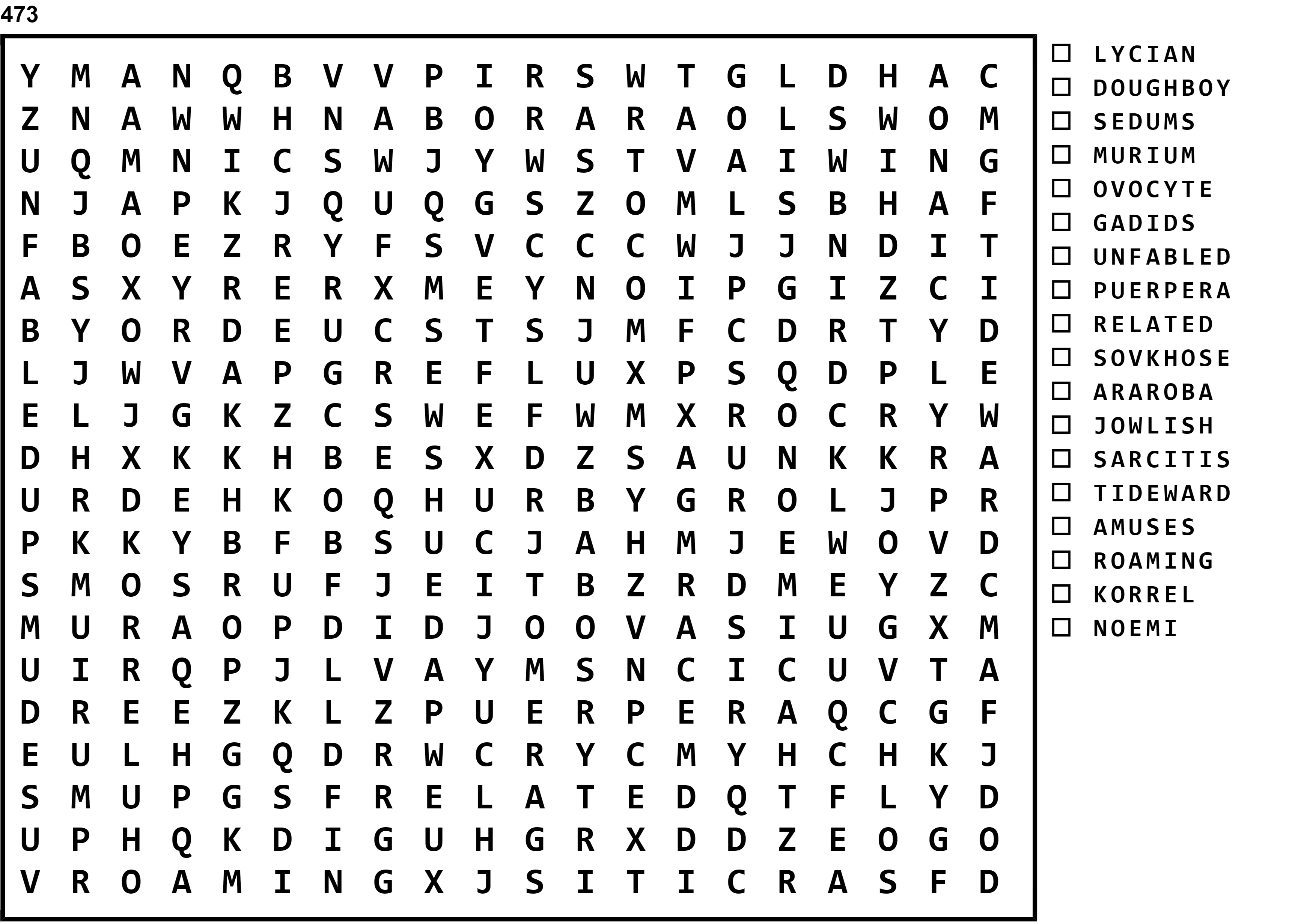 Word Search Puzzle Image