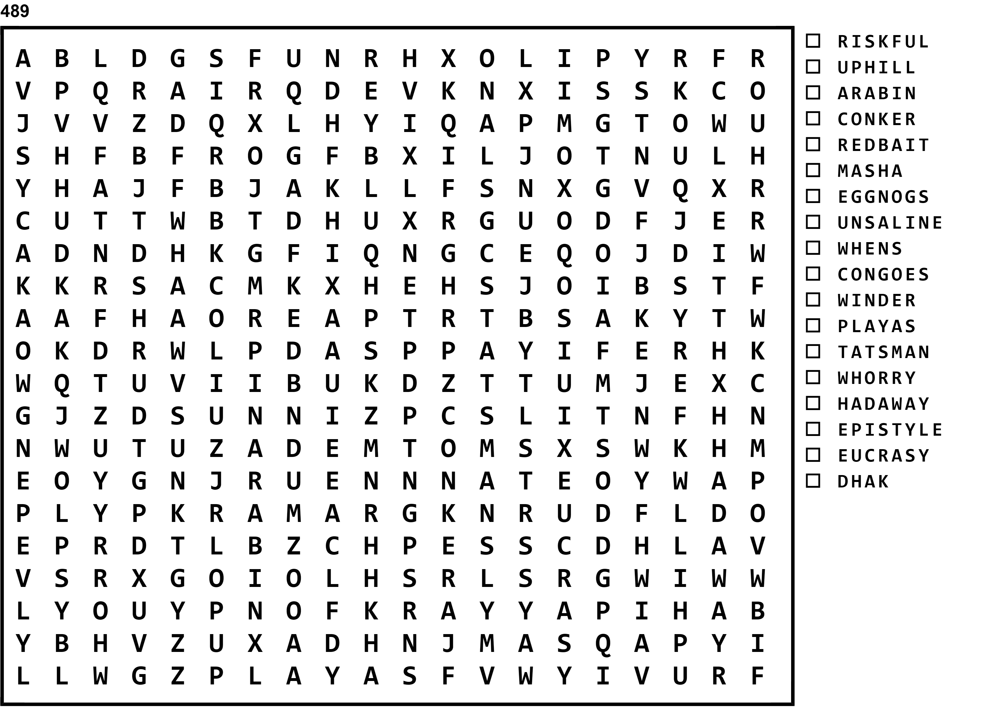 Word Search Puzzle Image
