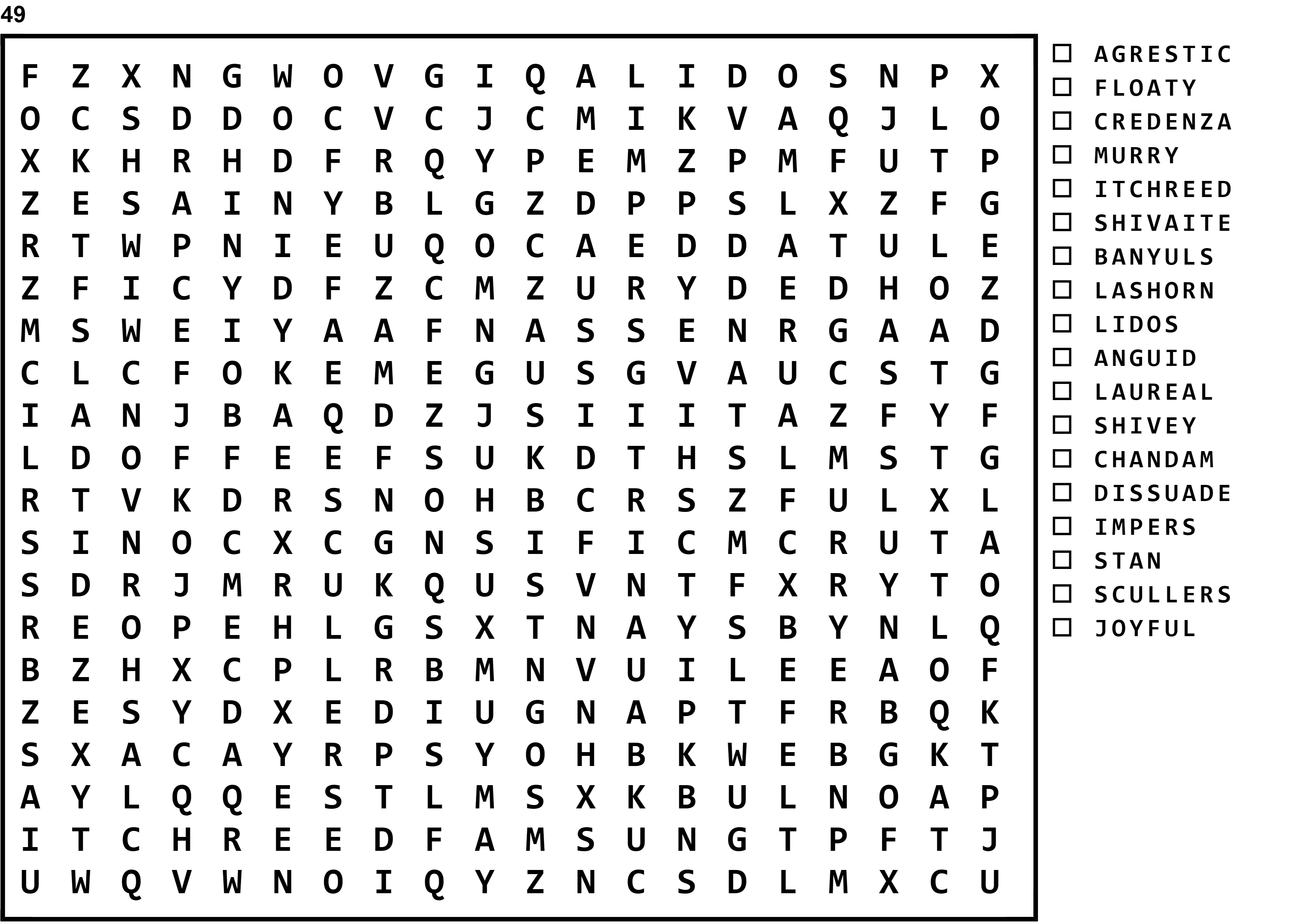 Word Search Puzzle Image