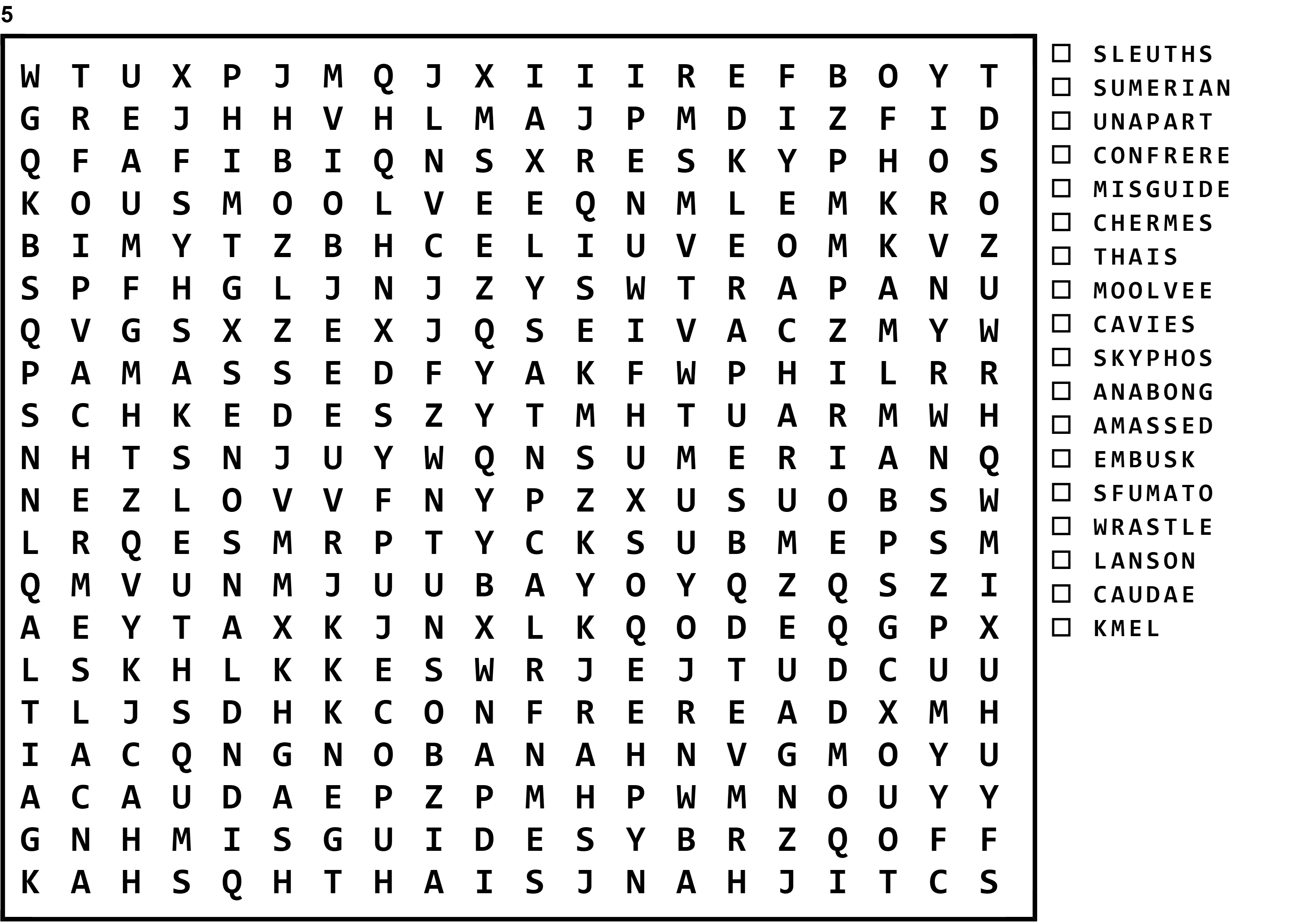 Word Search Puzzle Image