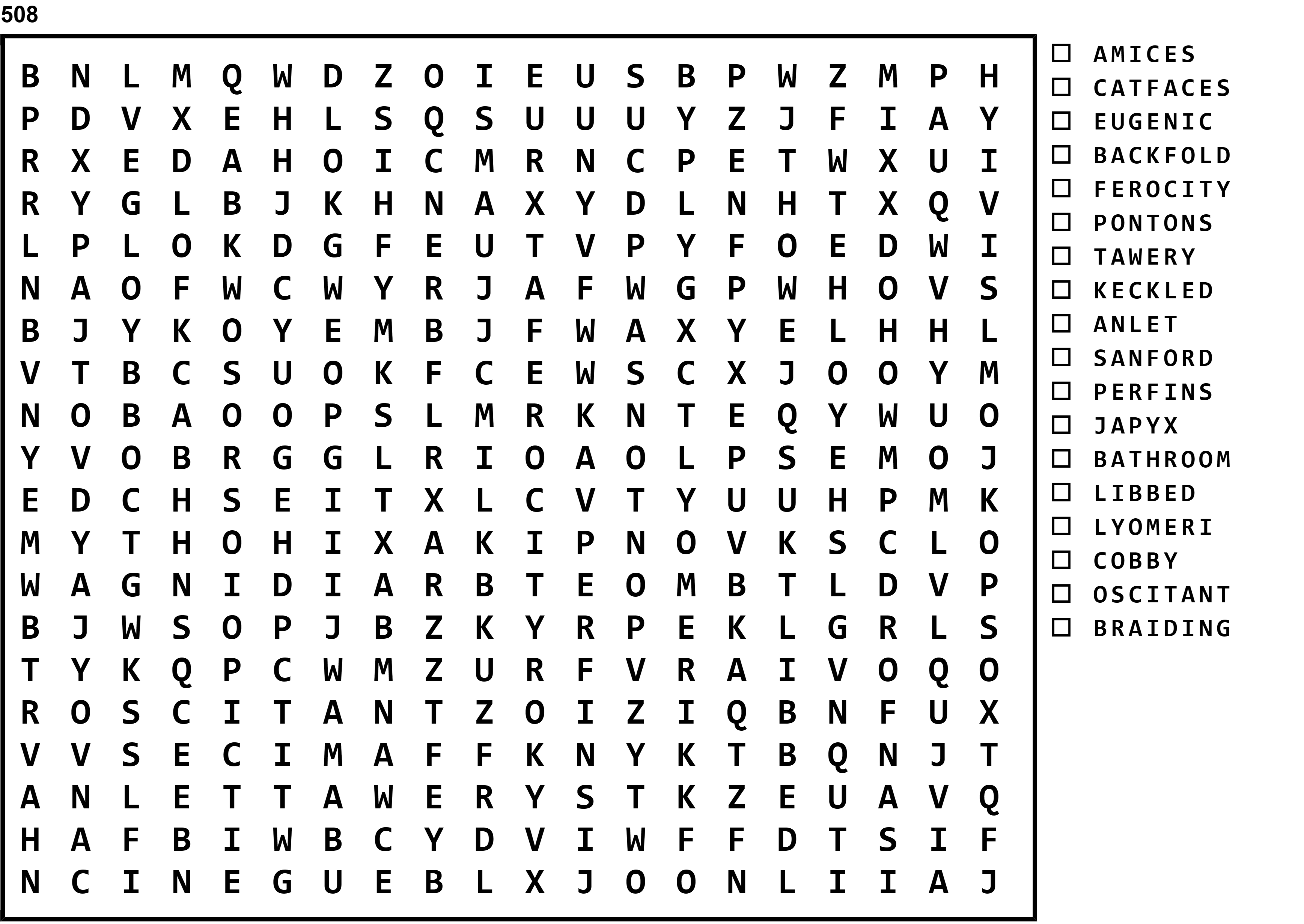 Word Search Puzzle Image