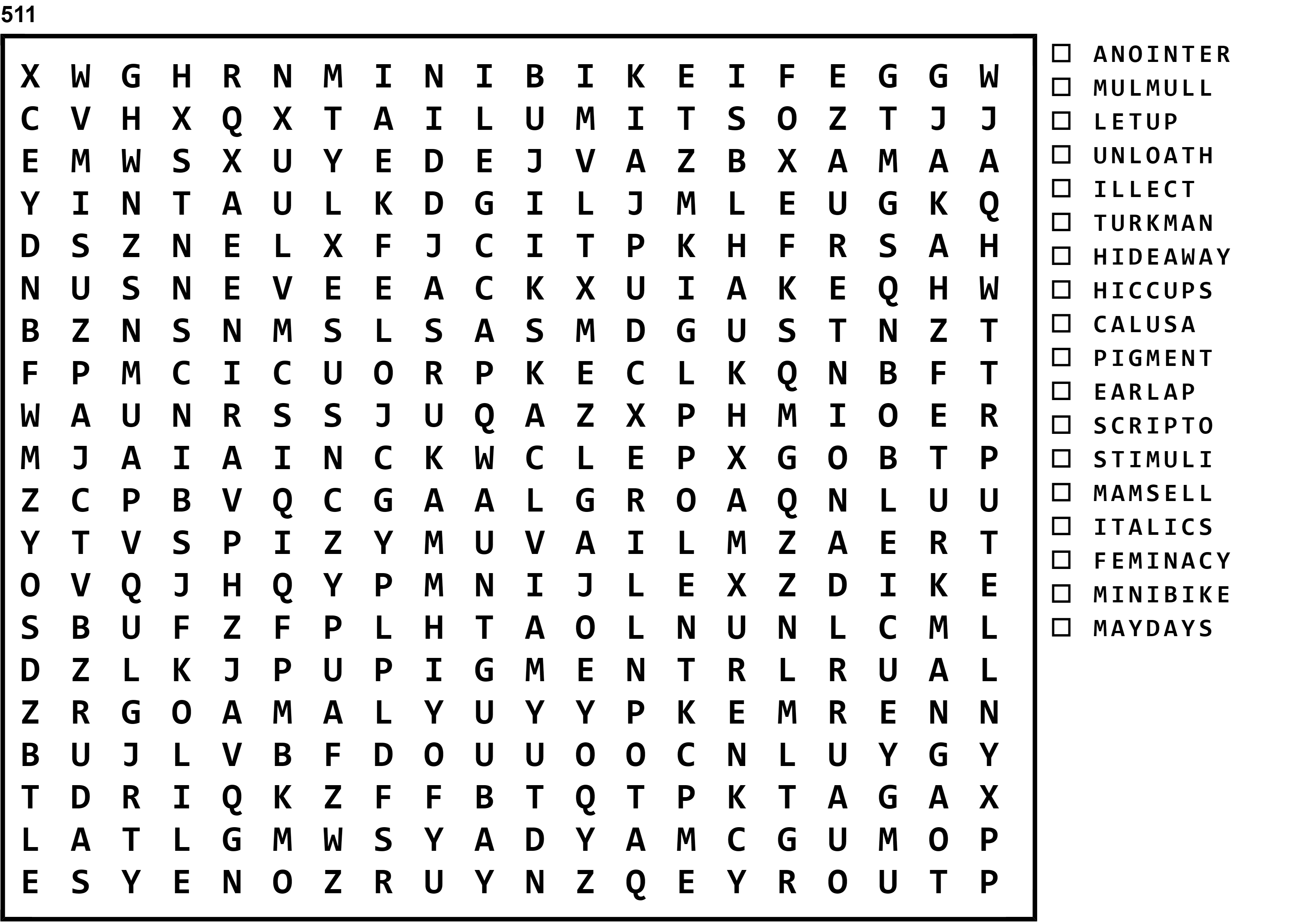 Word Search Puzzle Image