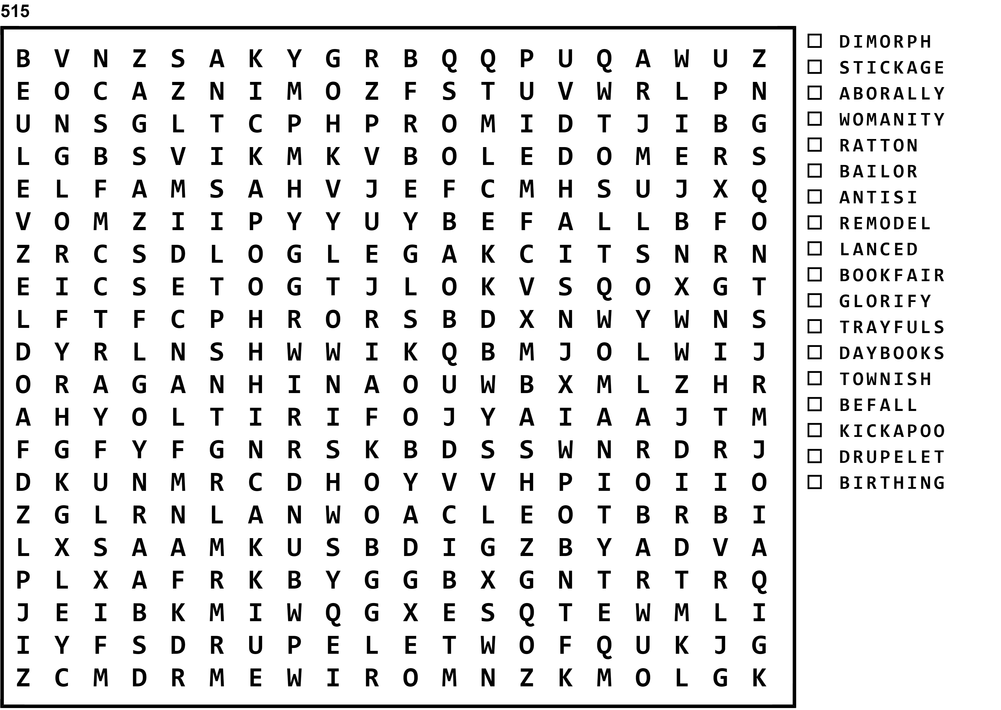 Word Search Puzzle Image