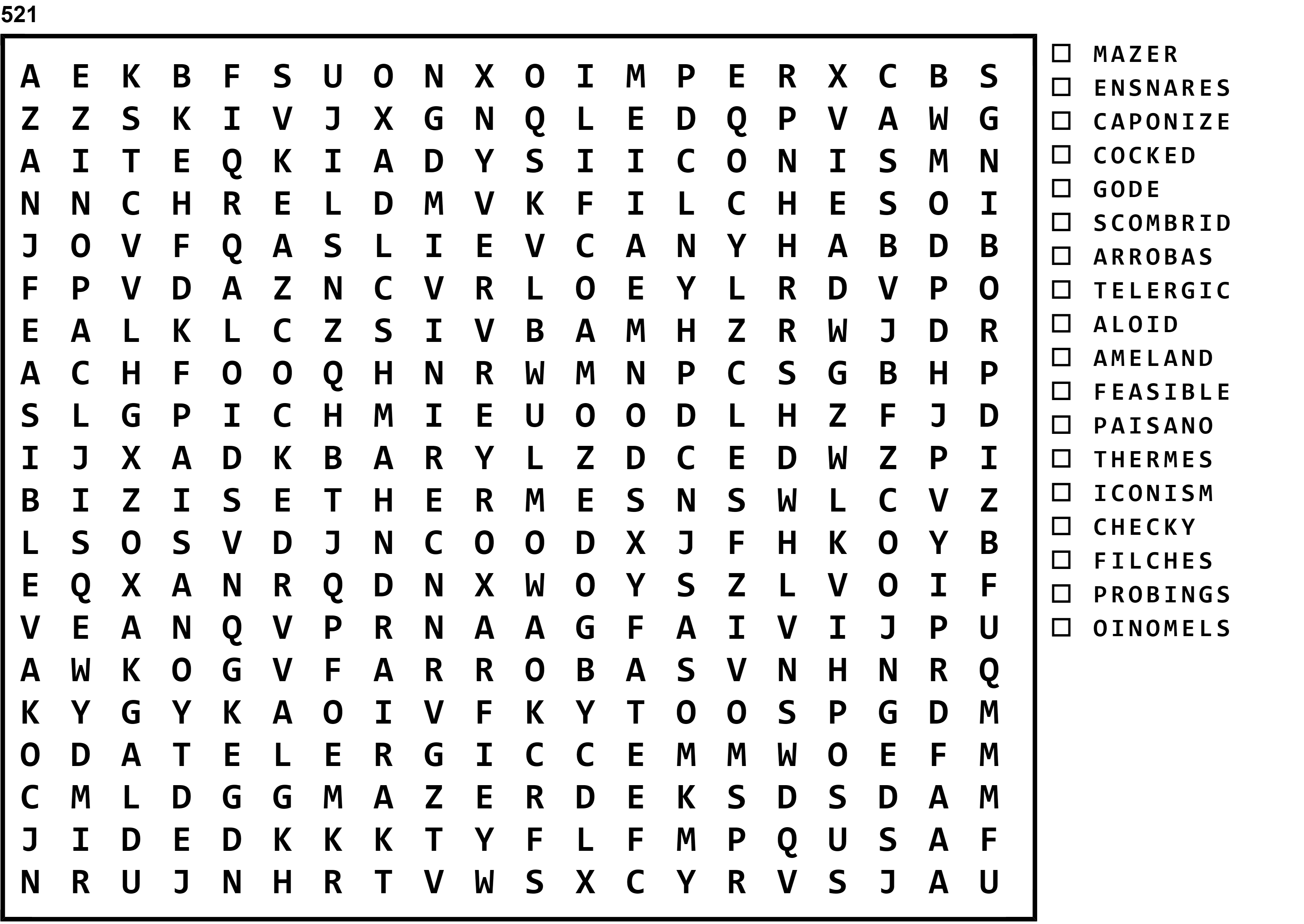 Word Search Puzzle Image