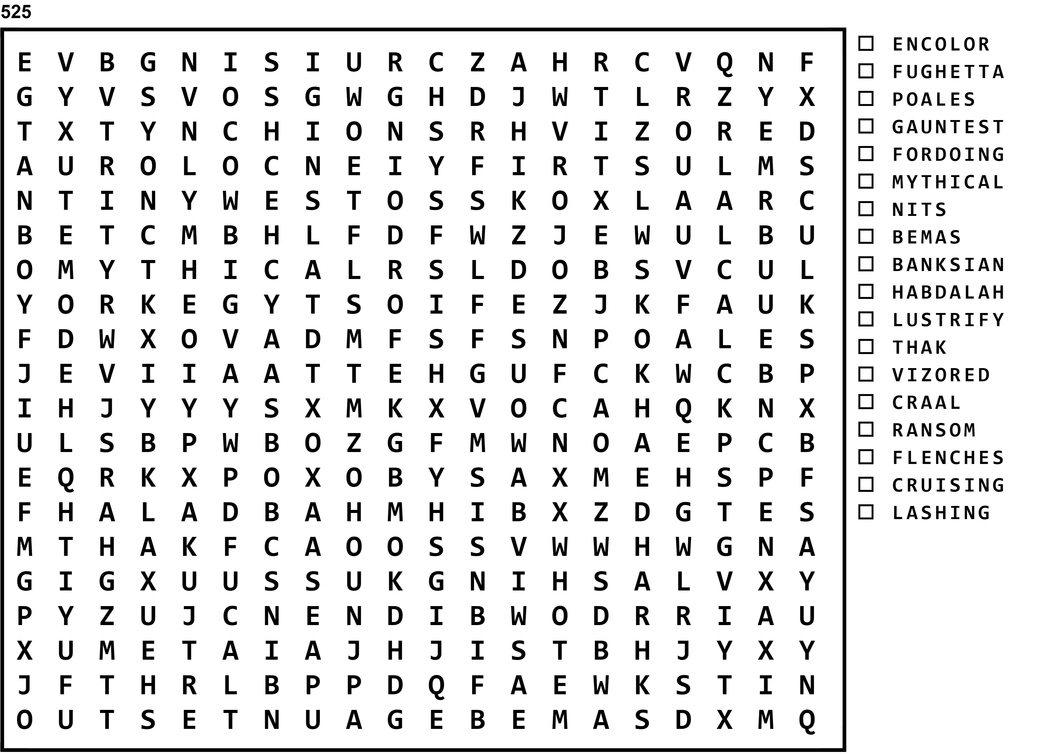Word Search Puzzle Image
