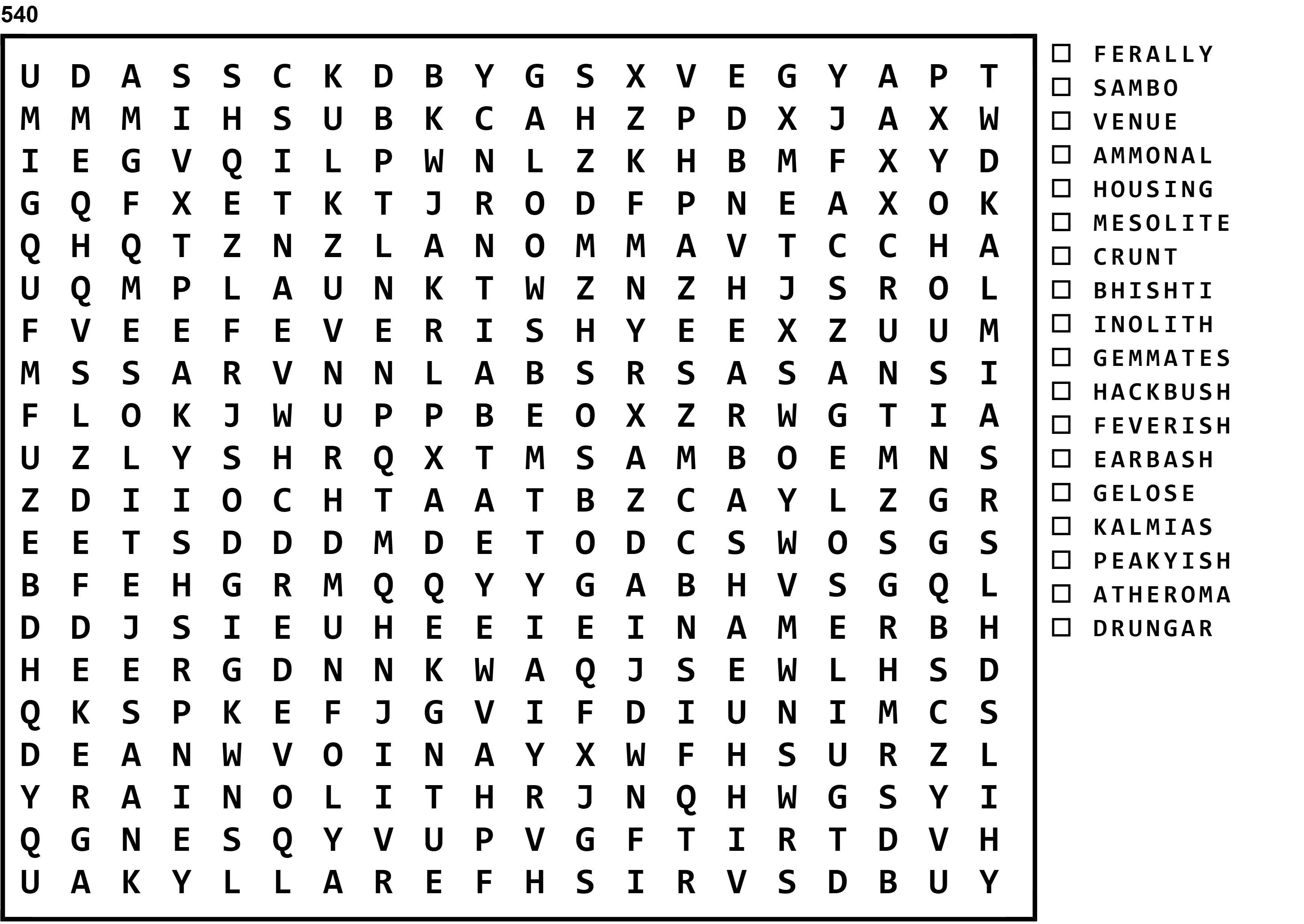 Word Search Puzzle Image
