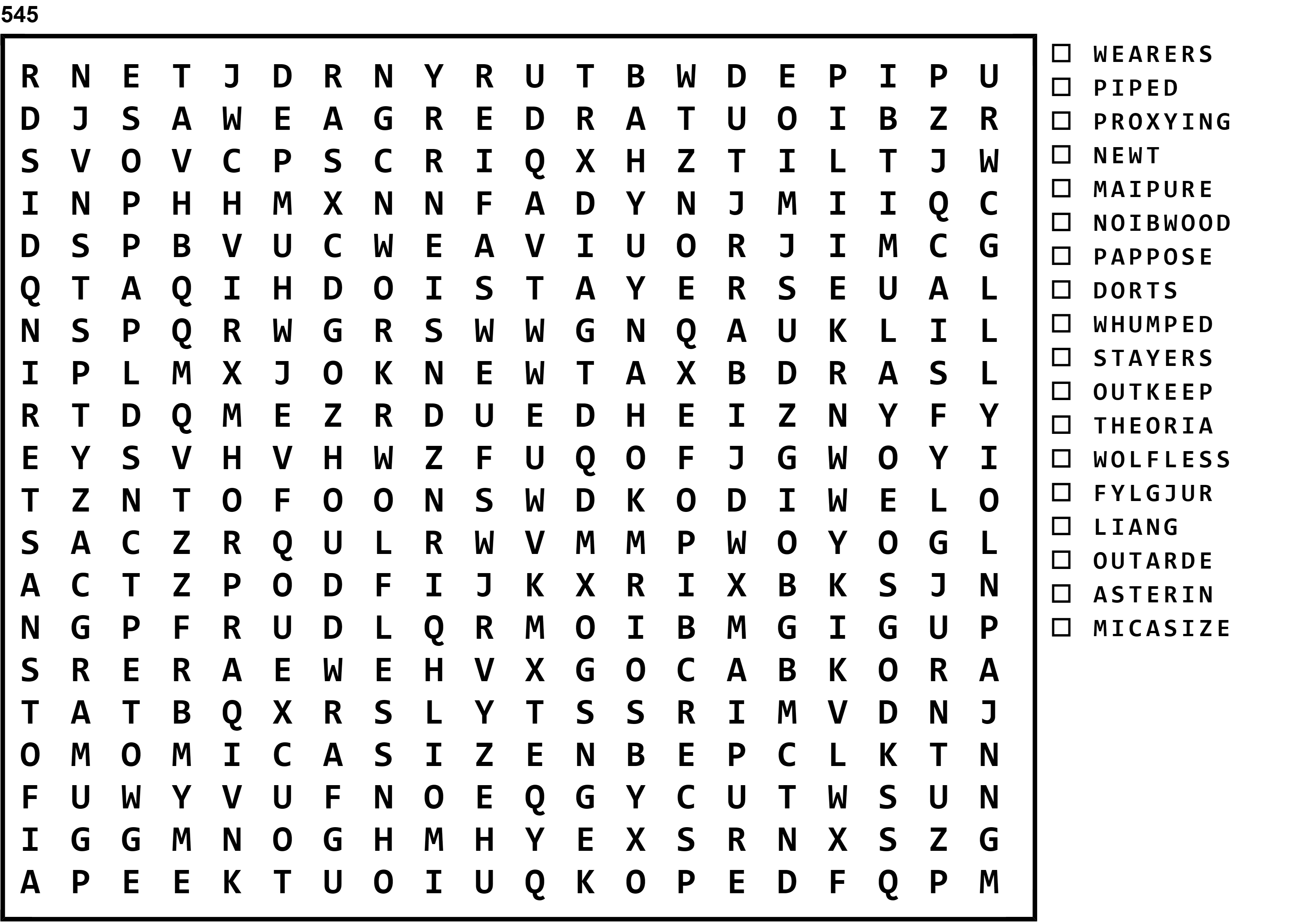 Word Search Puzzle Image