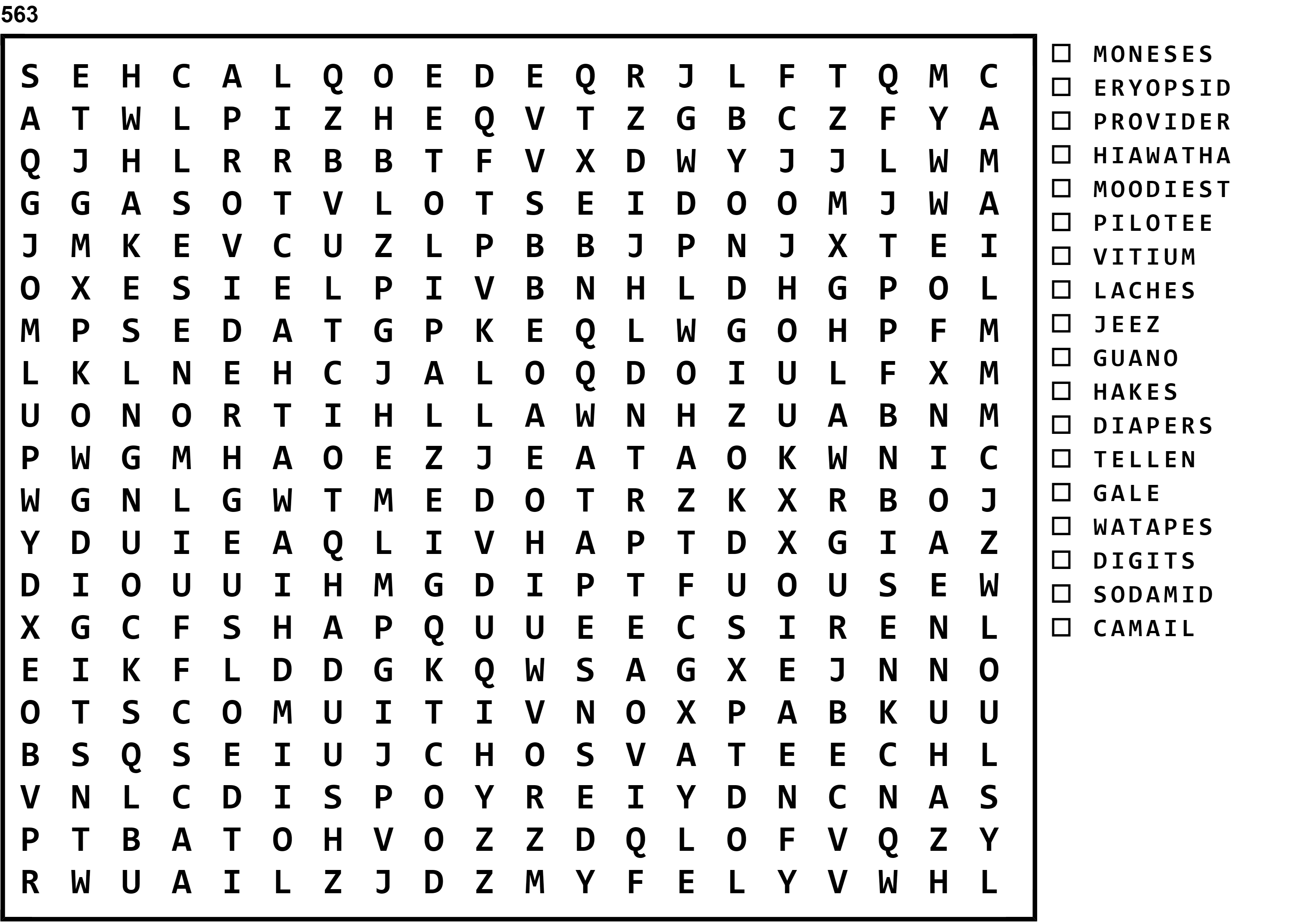 Word Search Puzzle Image