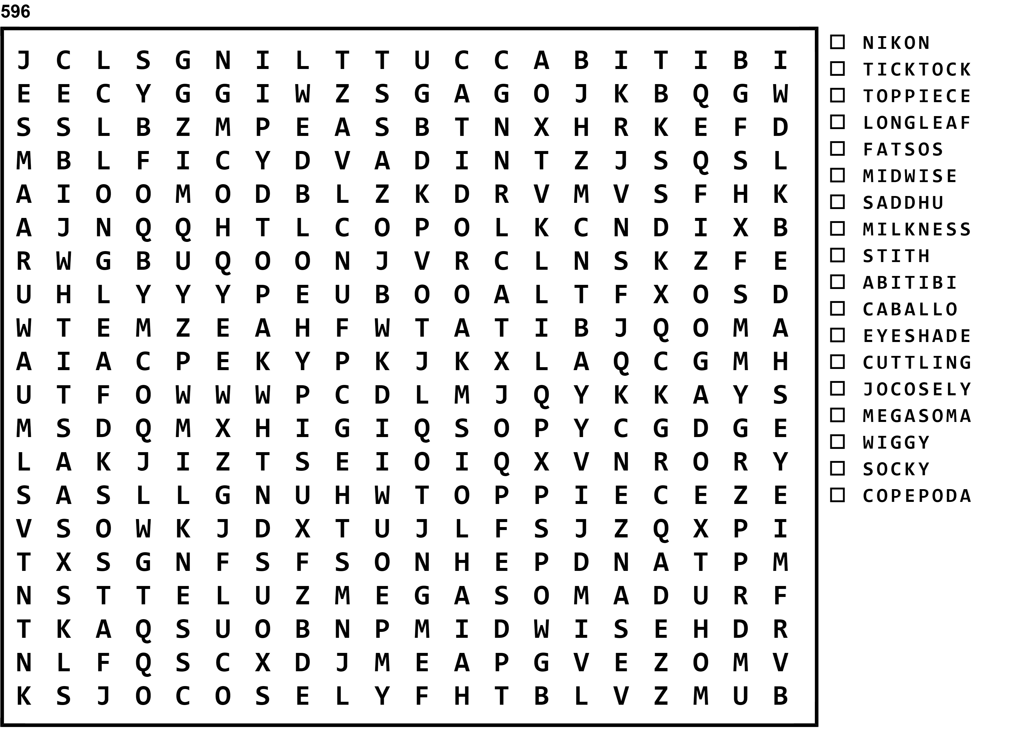 Word Search Puzzle Image