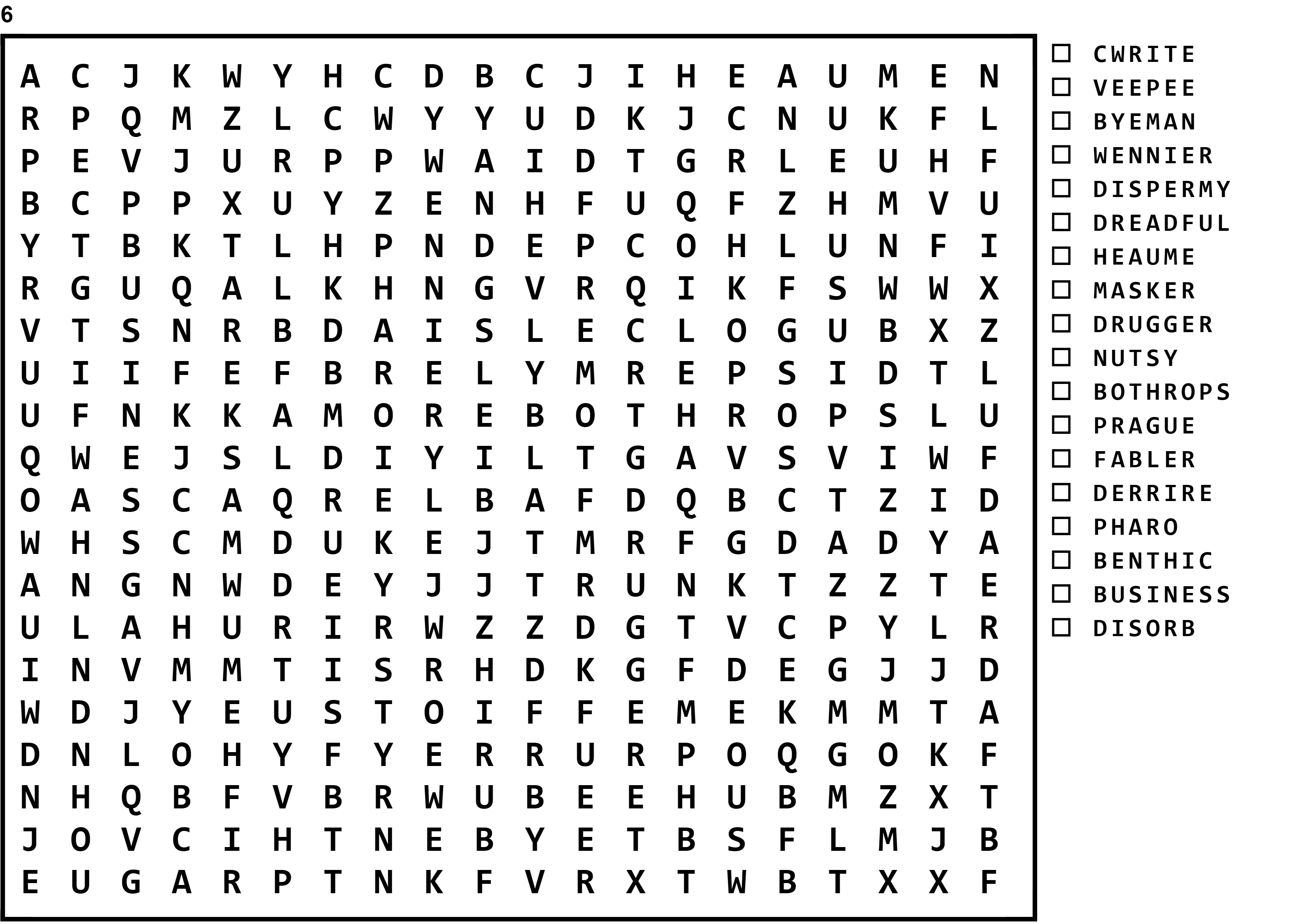 Word Search Puzzle Image