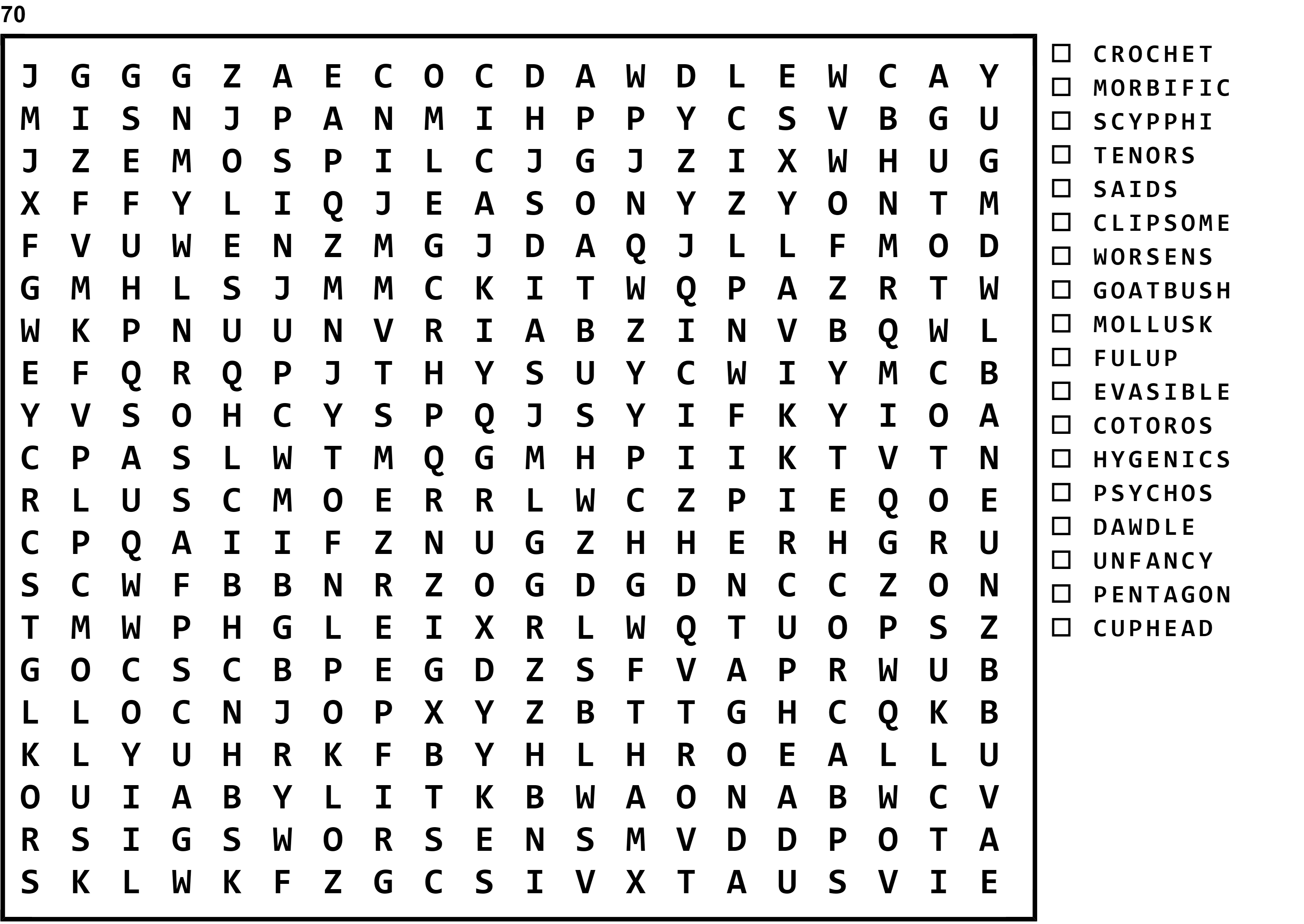 Word Search Puzzle Image