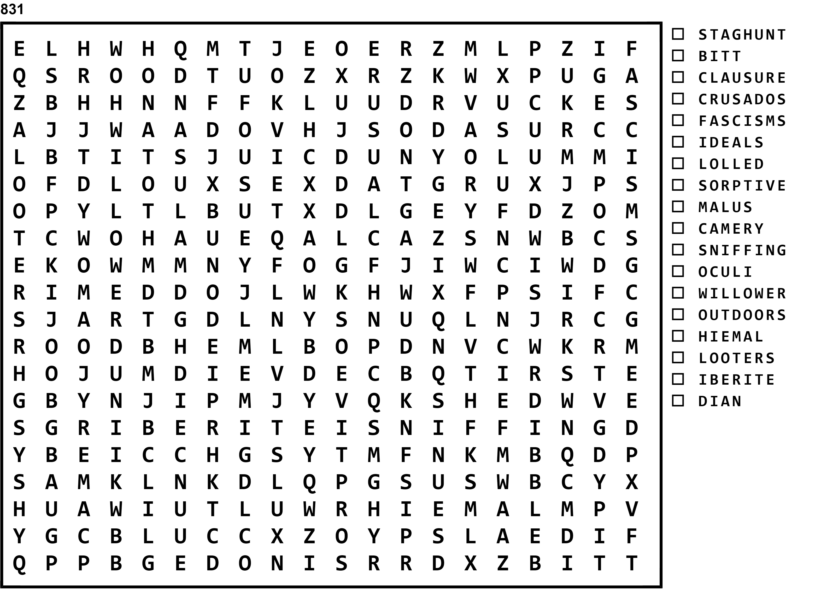 Word Search Puzzle Image
