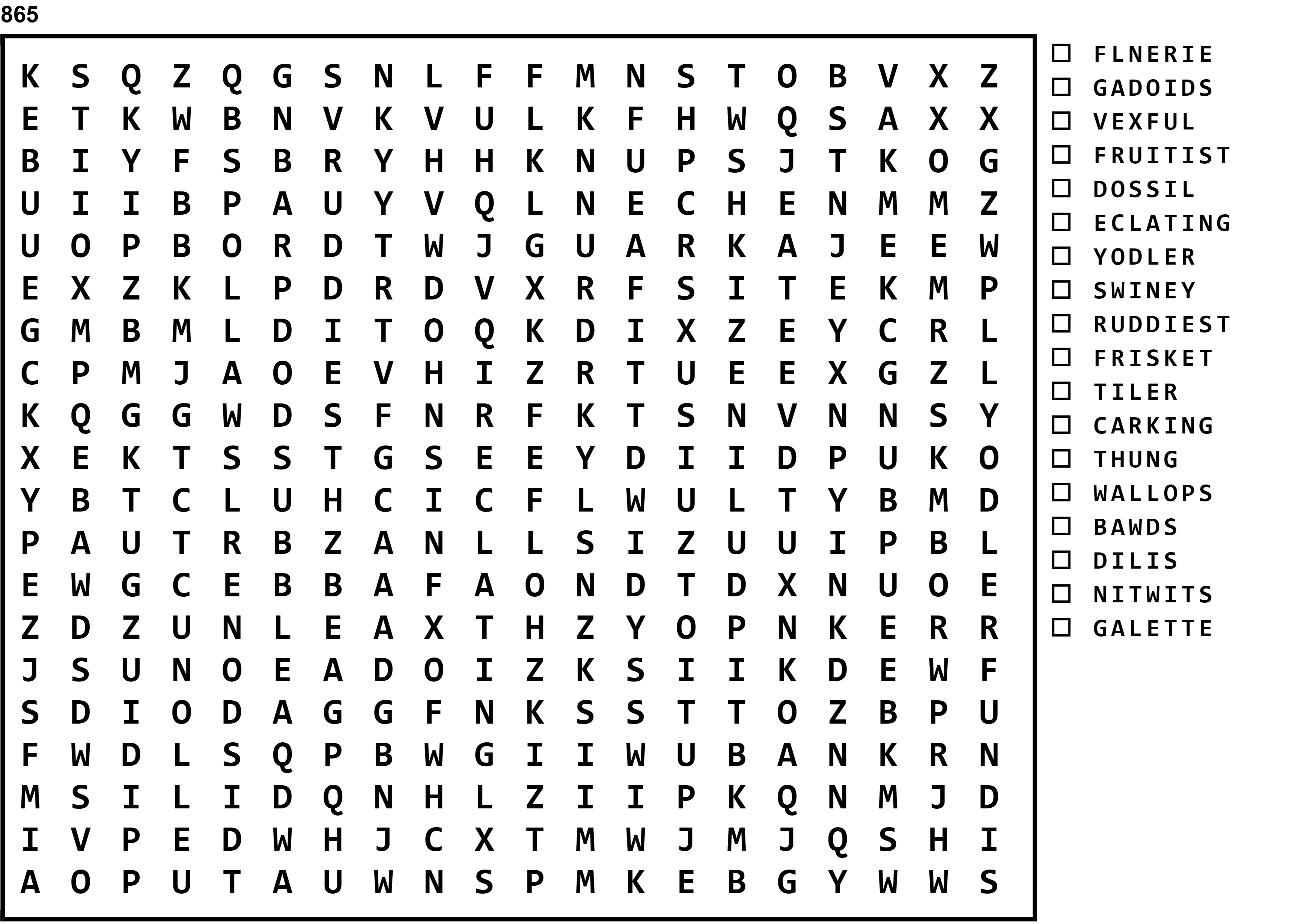 Word Search Puzzle Image