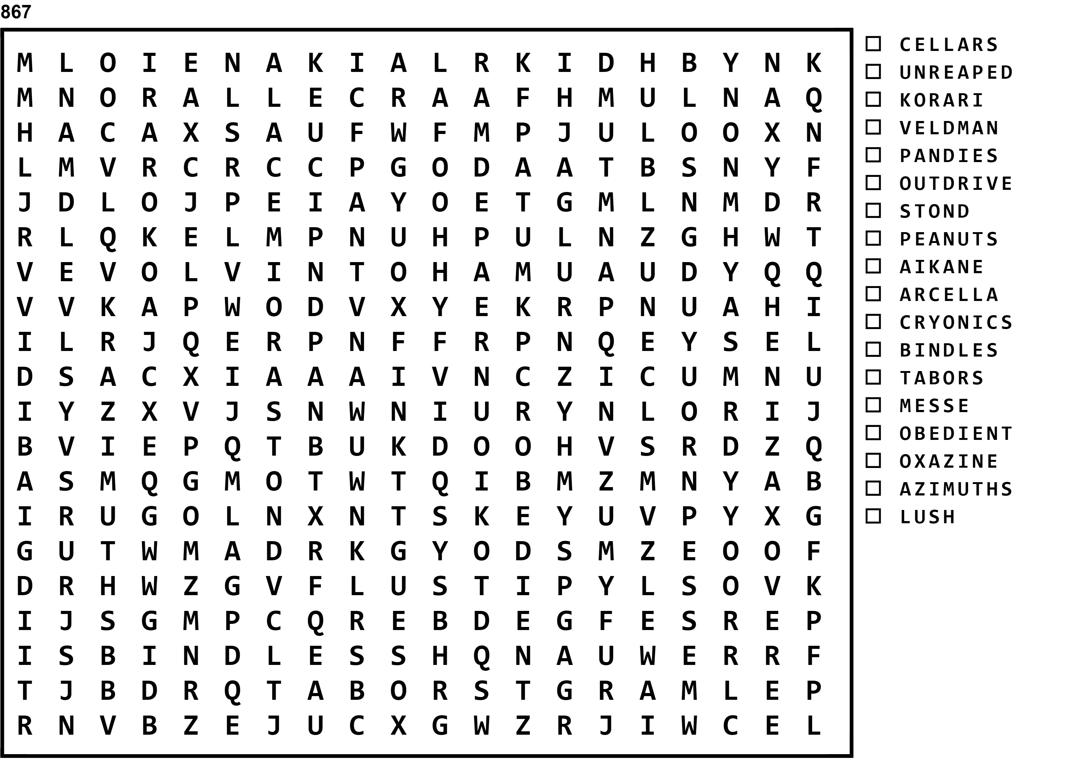Word Search Puzzle Image
