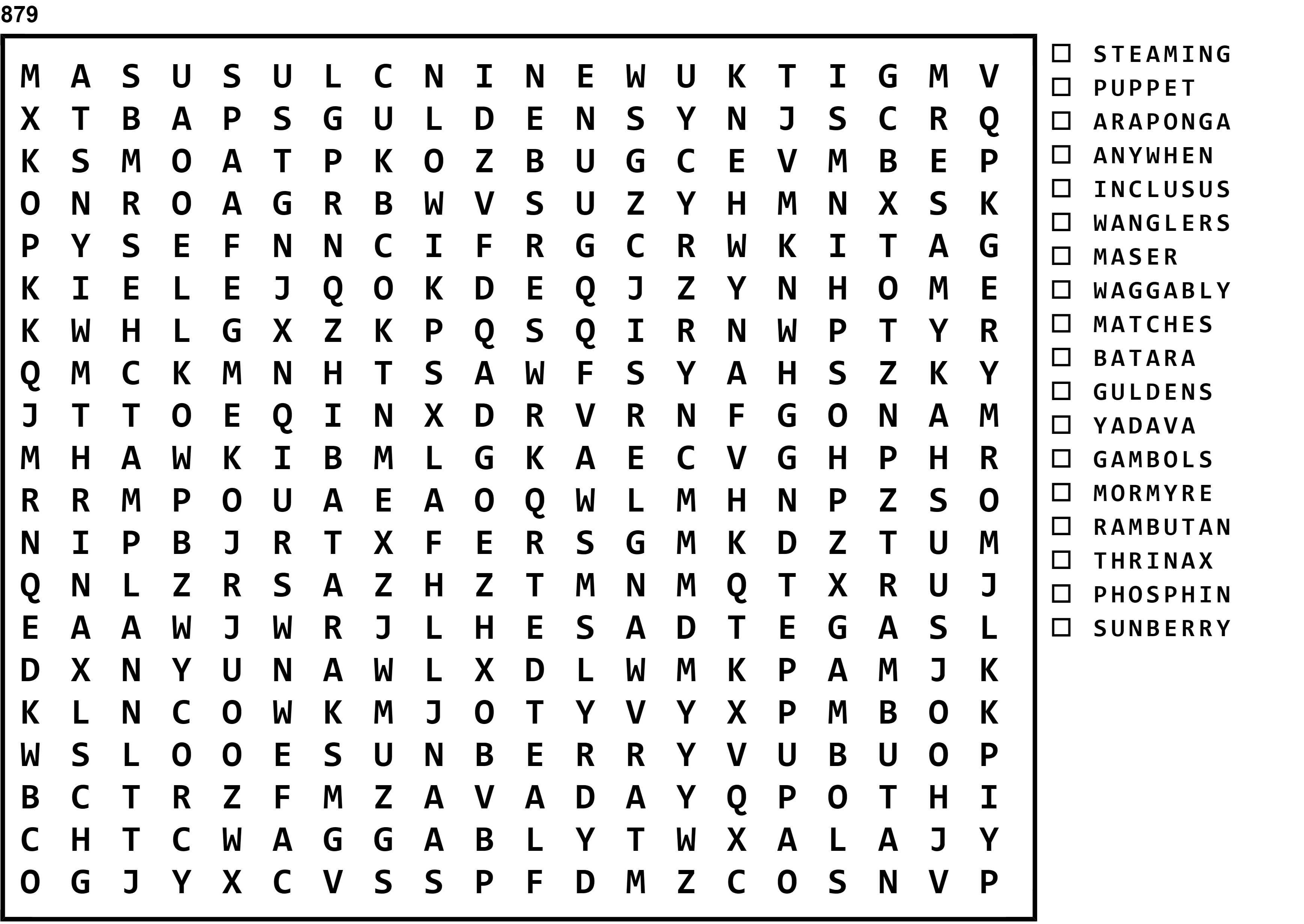 Word Search Puzzle Image
