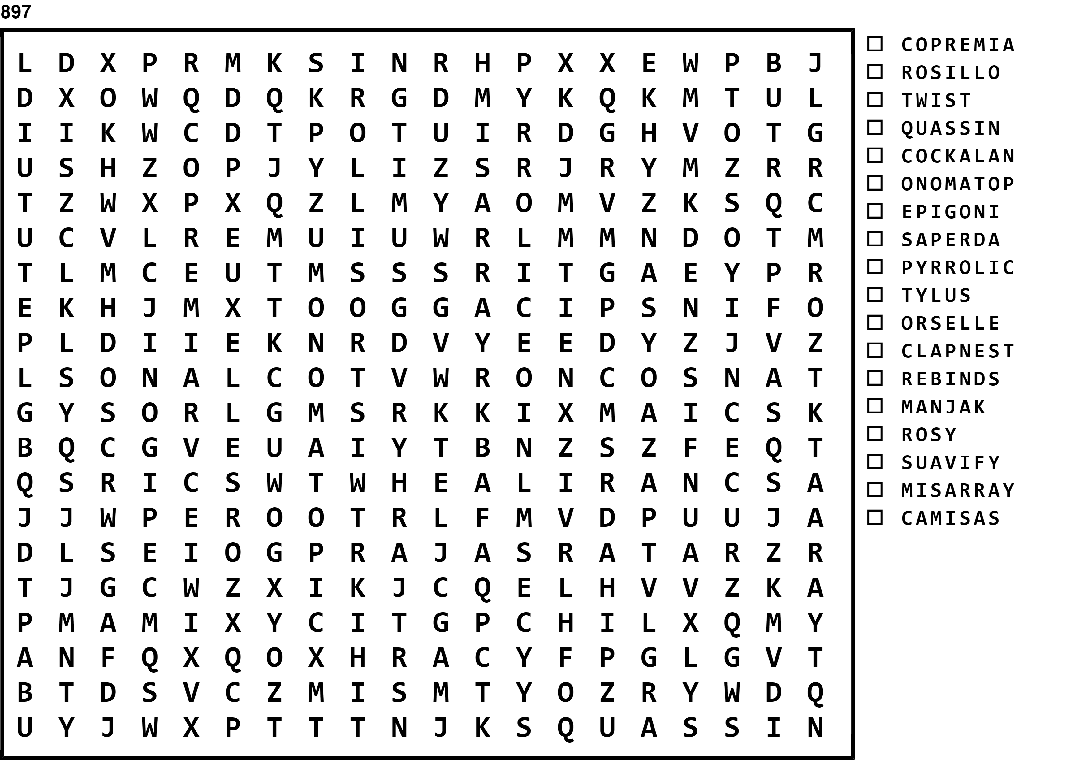 Word Search Puzzle Image