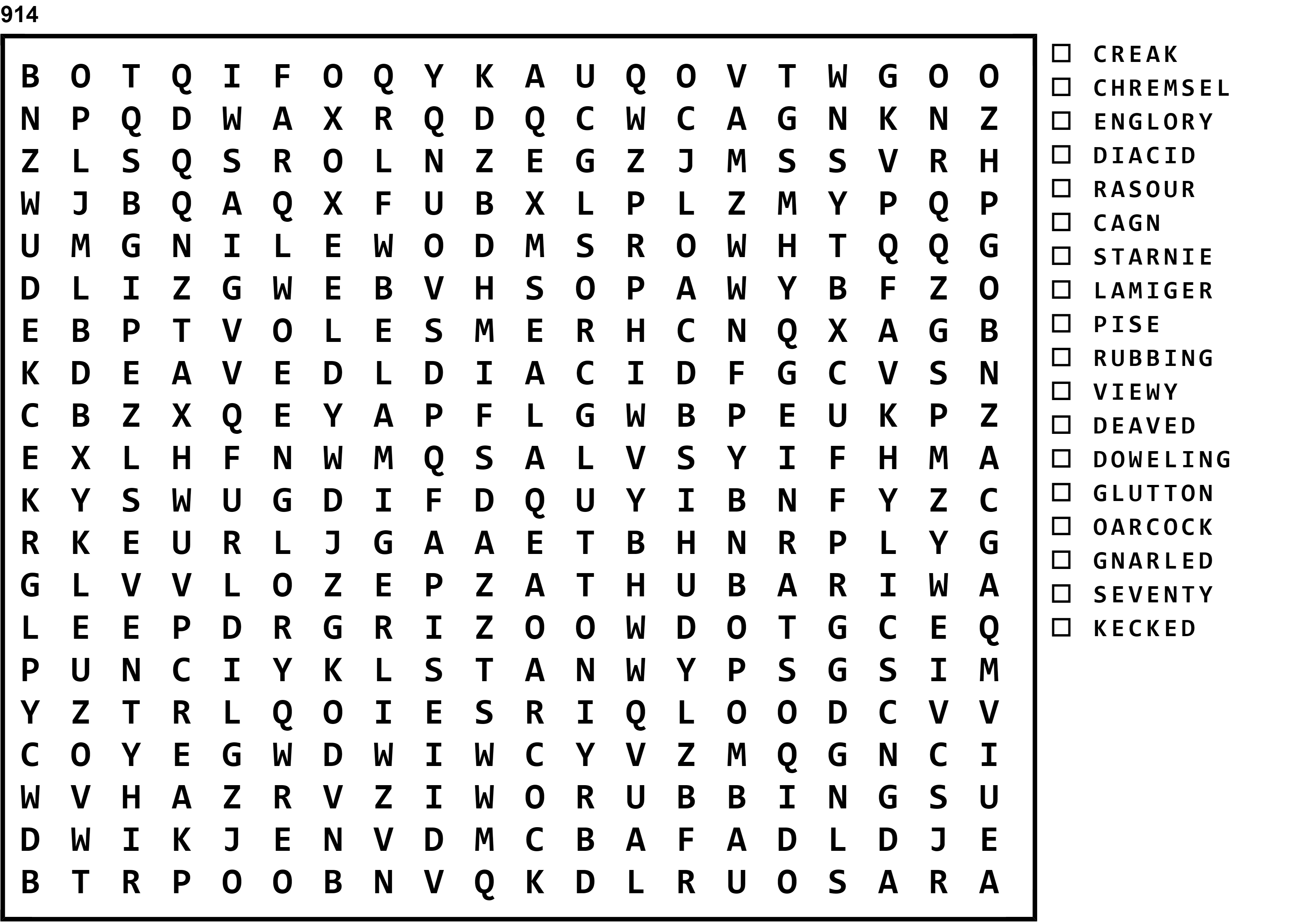 Word Search Puzzle Image