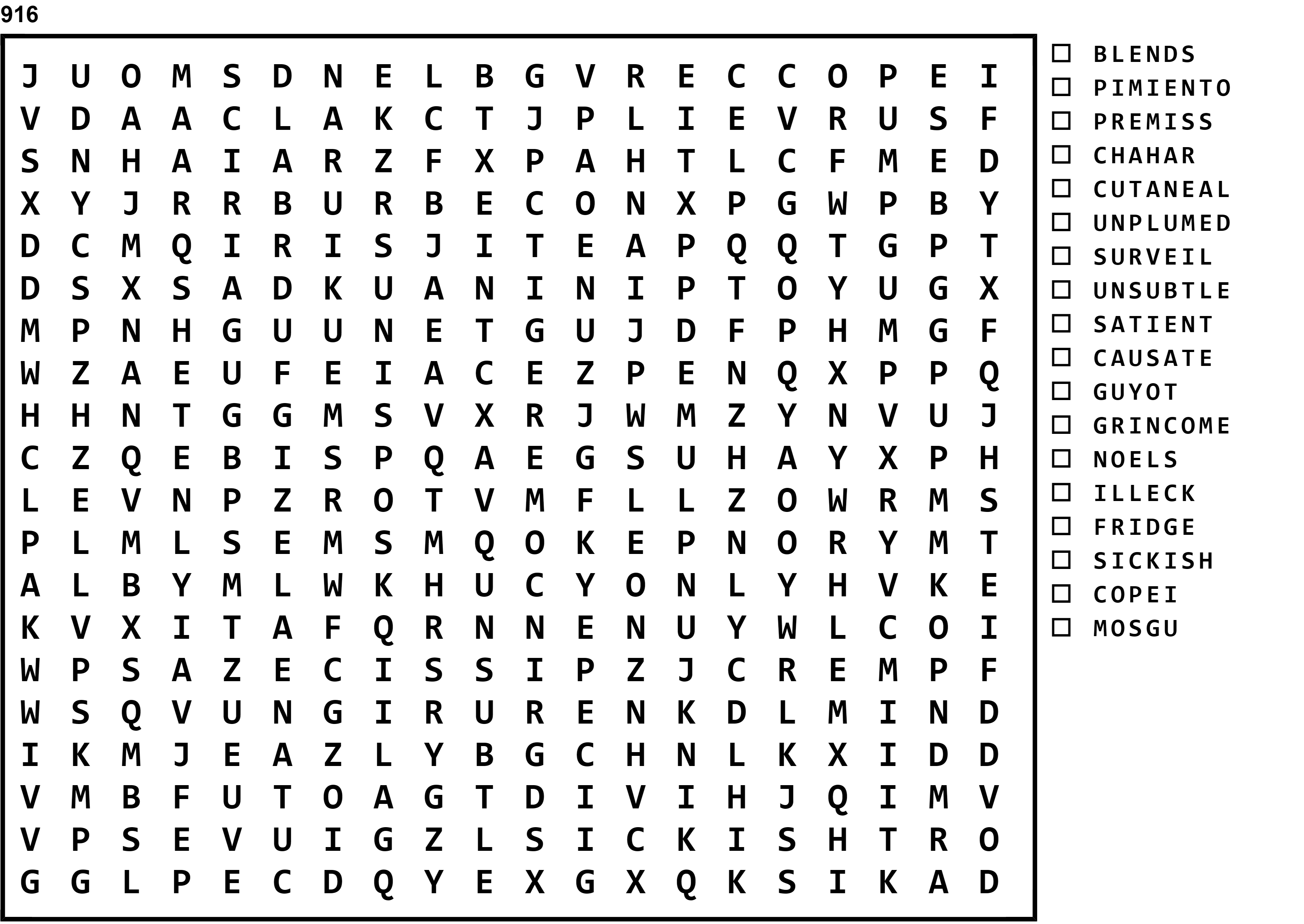 Word Search Puzzle Image