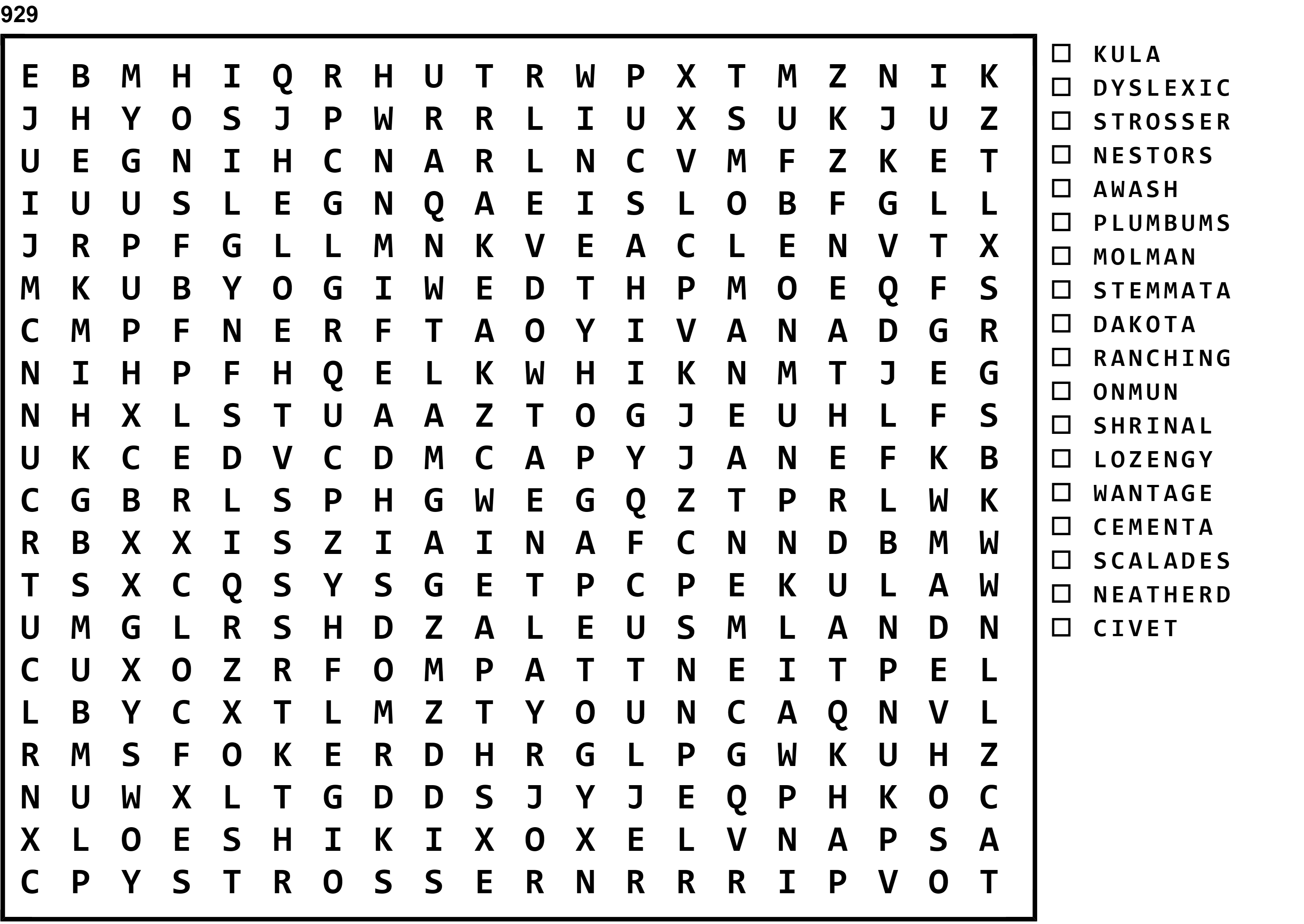 Word Search Puzzle Image