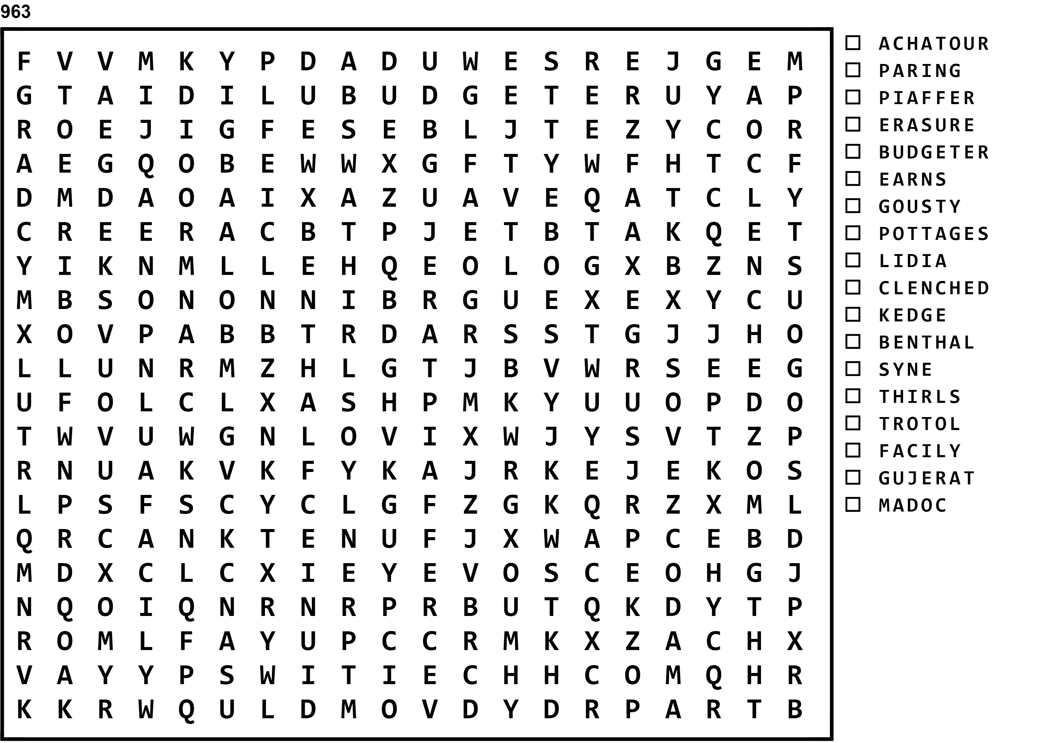 Word Search Puzzle Image