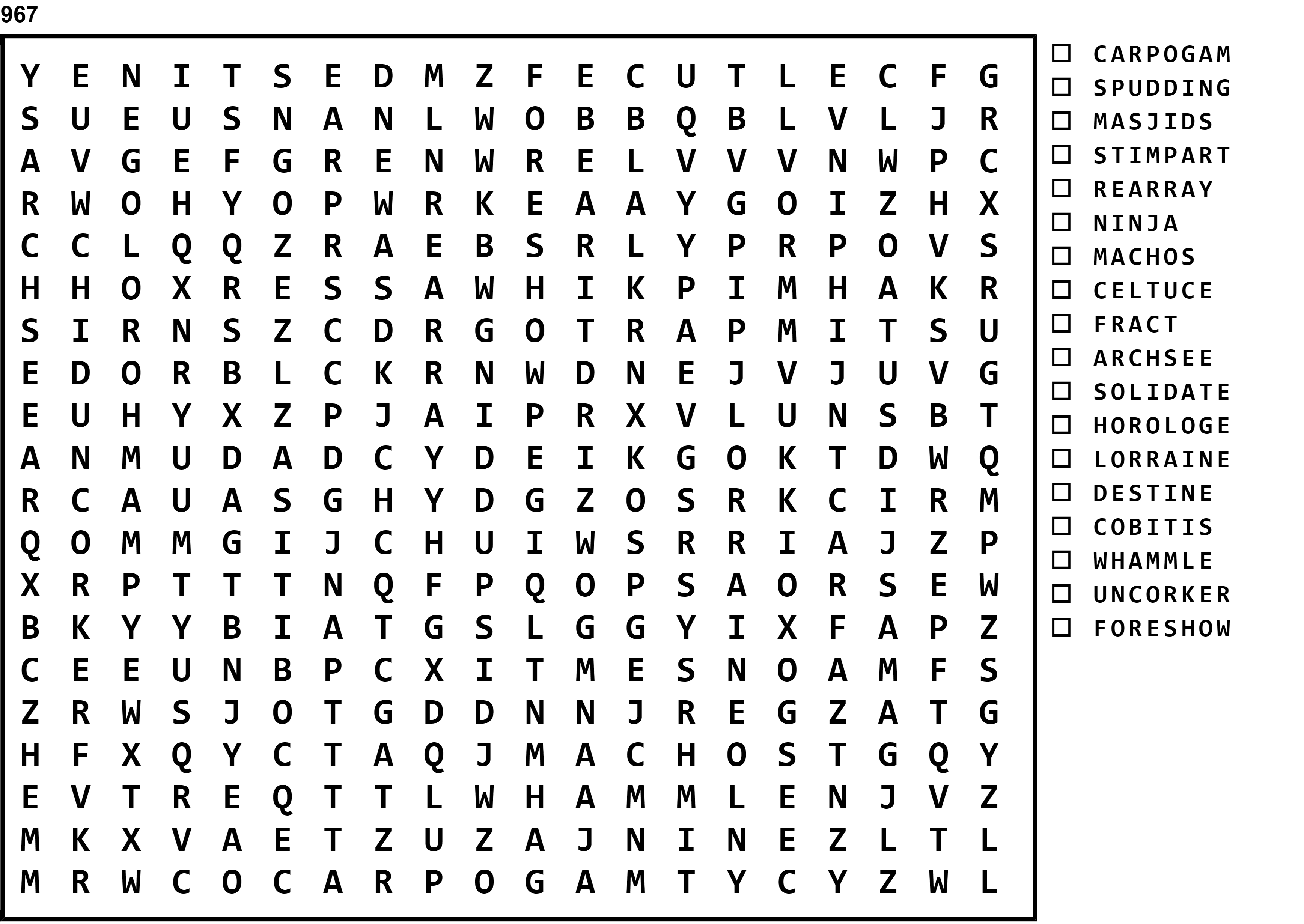 Word Search Puzzle Image